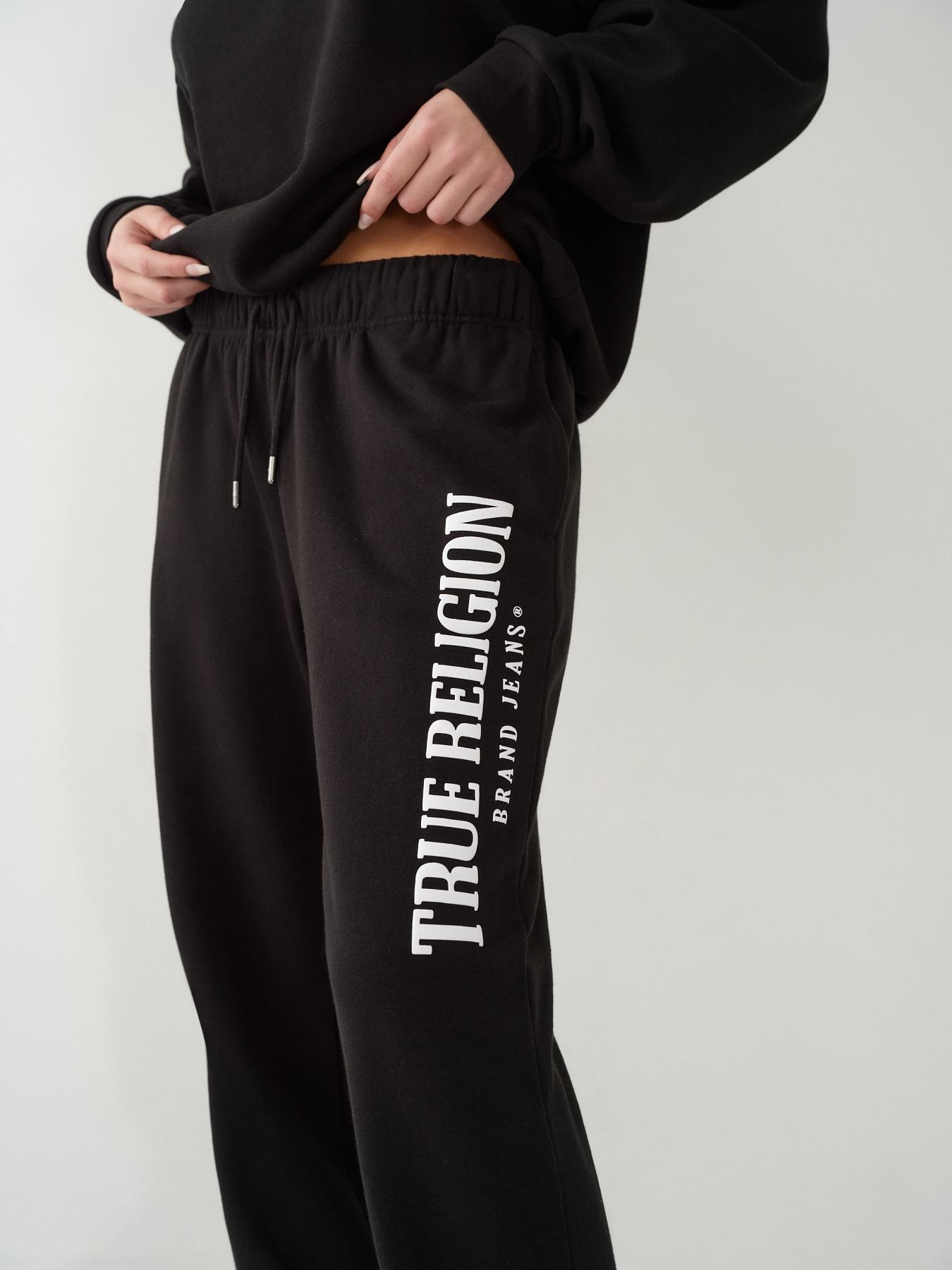 WIDE LEG LOGO JOGGER