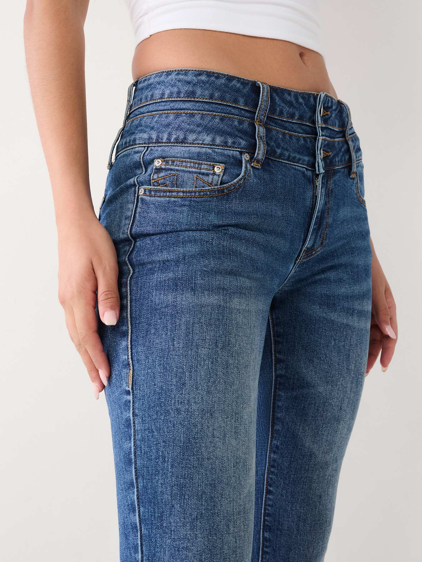 DOUBLE WAISTED BOOTCUT JEAN, image 3