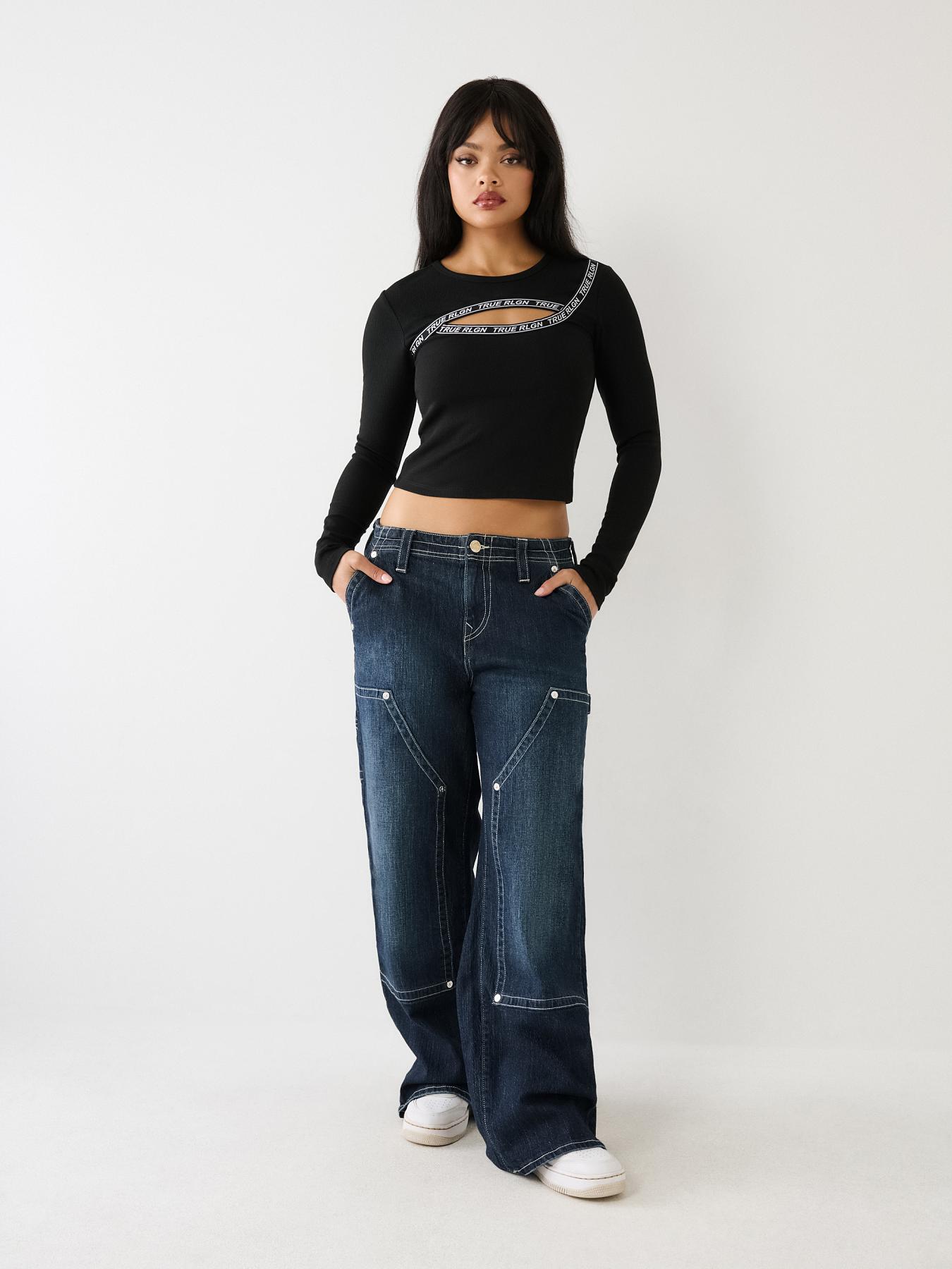 Logo Loose Long Sleeve Top YLS0297