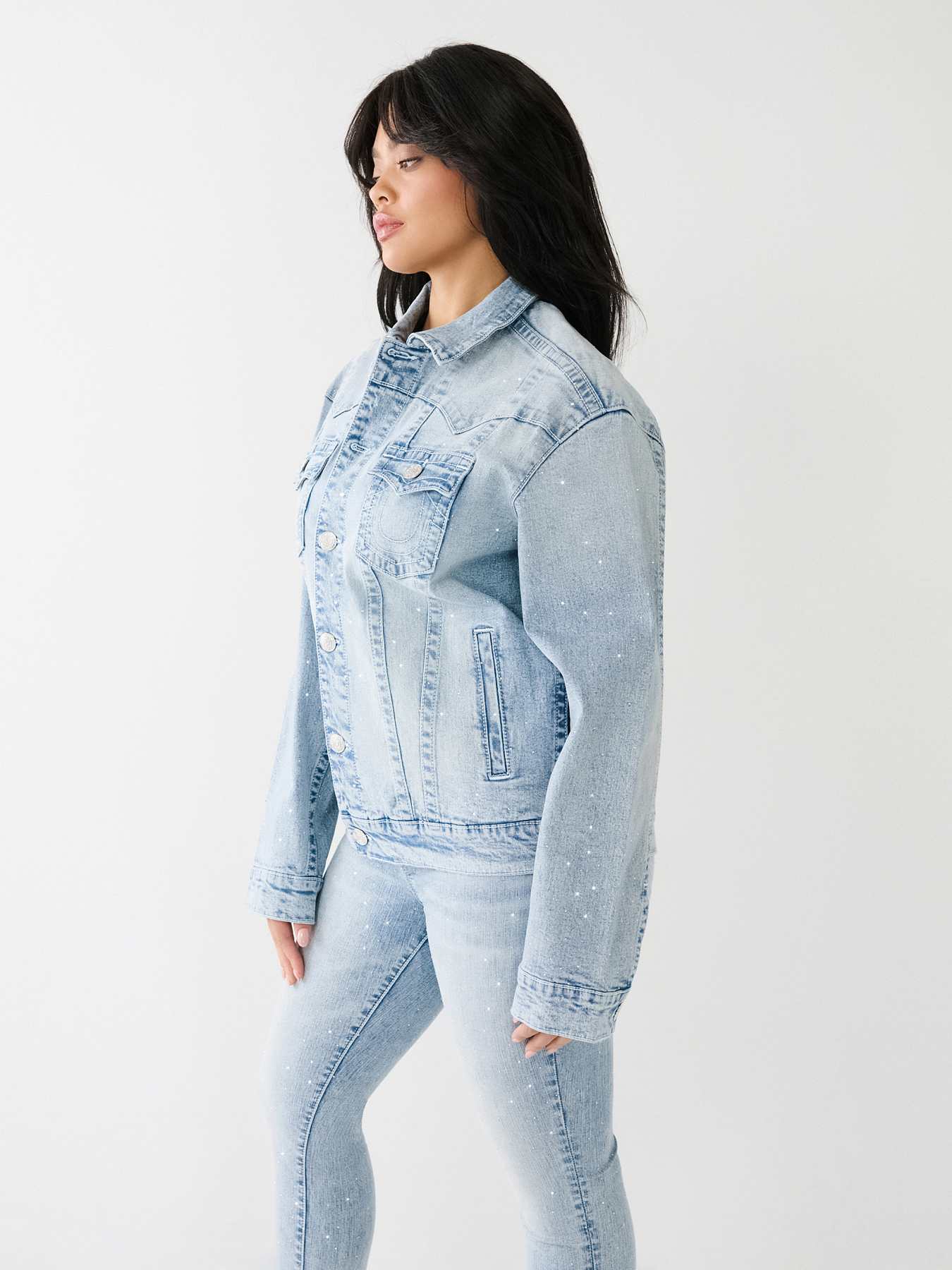 CRYSTAL OVERSIZED JIMMY JACKET, image 3