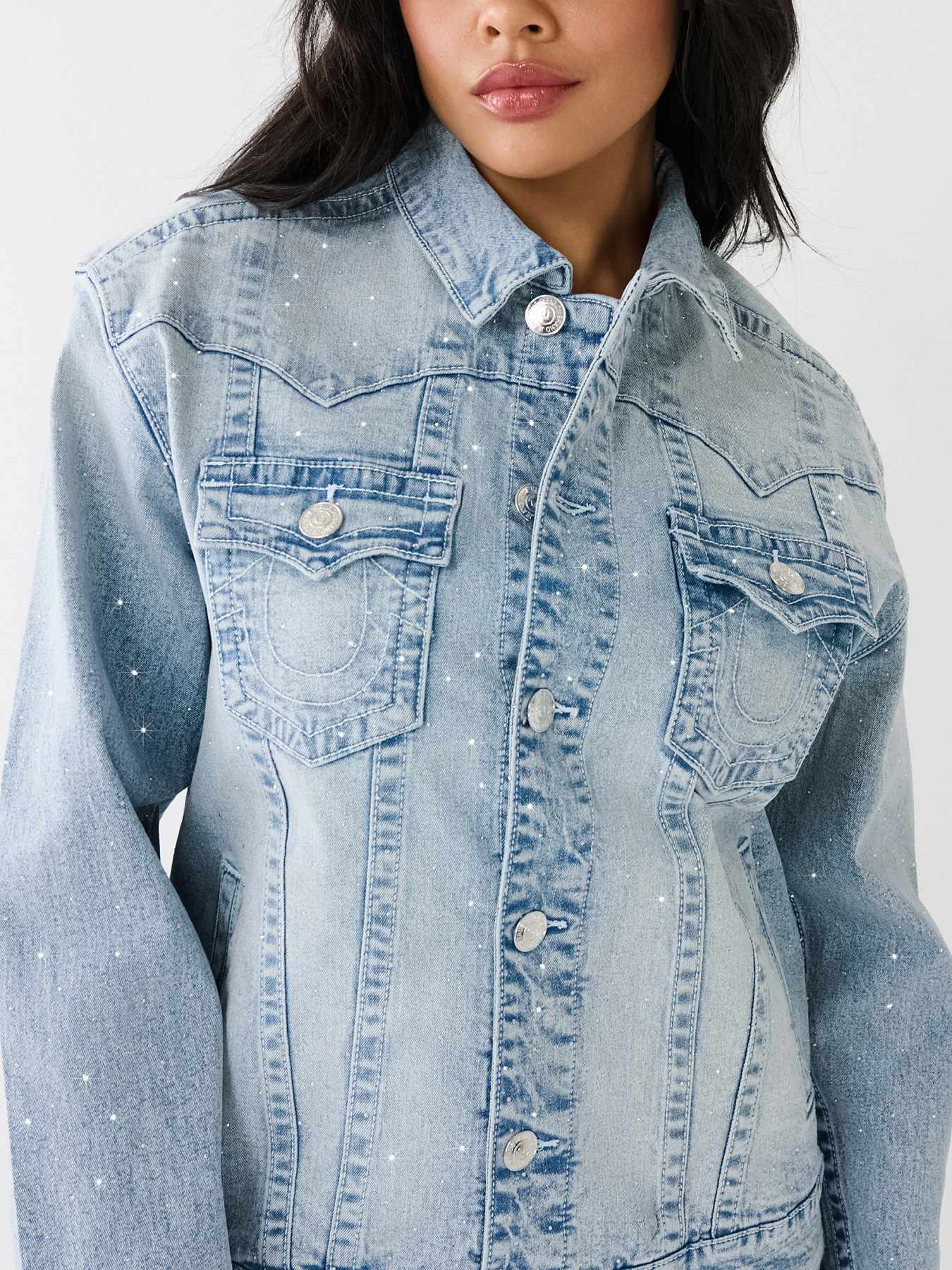 CRYSTAL OVERSIZED JIMMY JACKET, image 1