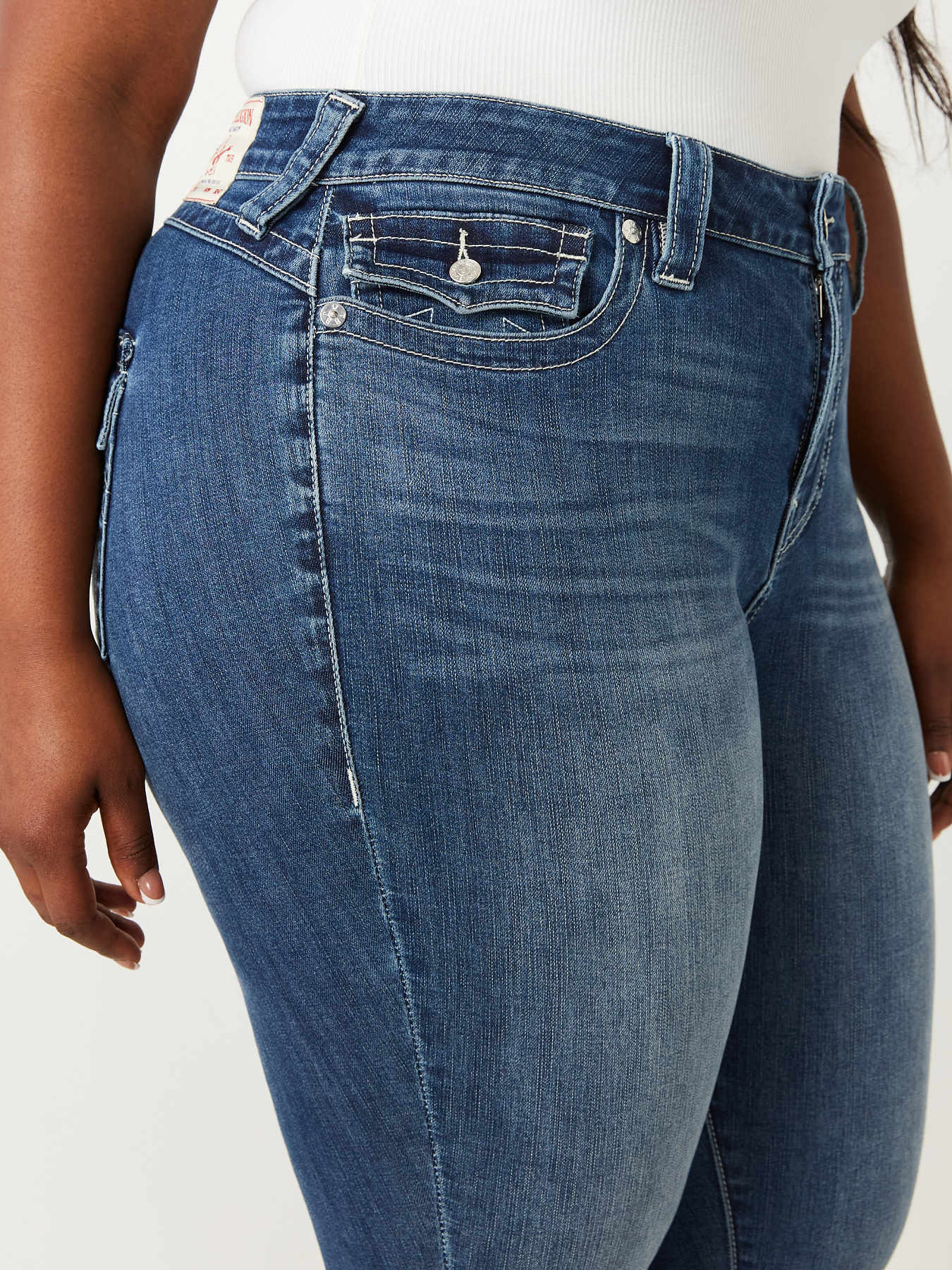 PLUS JENNIE MID RISE SKINNY JEAN, image 4