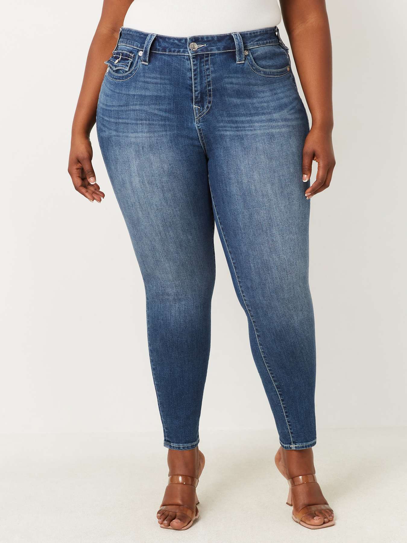 PLUS JENNIE MID RISE SKINNY JEAN, image 5