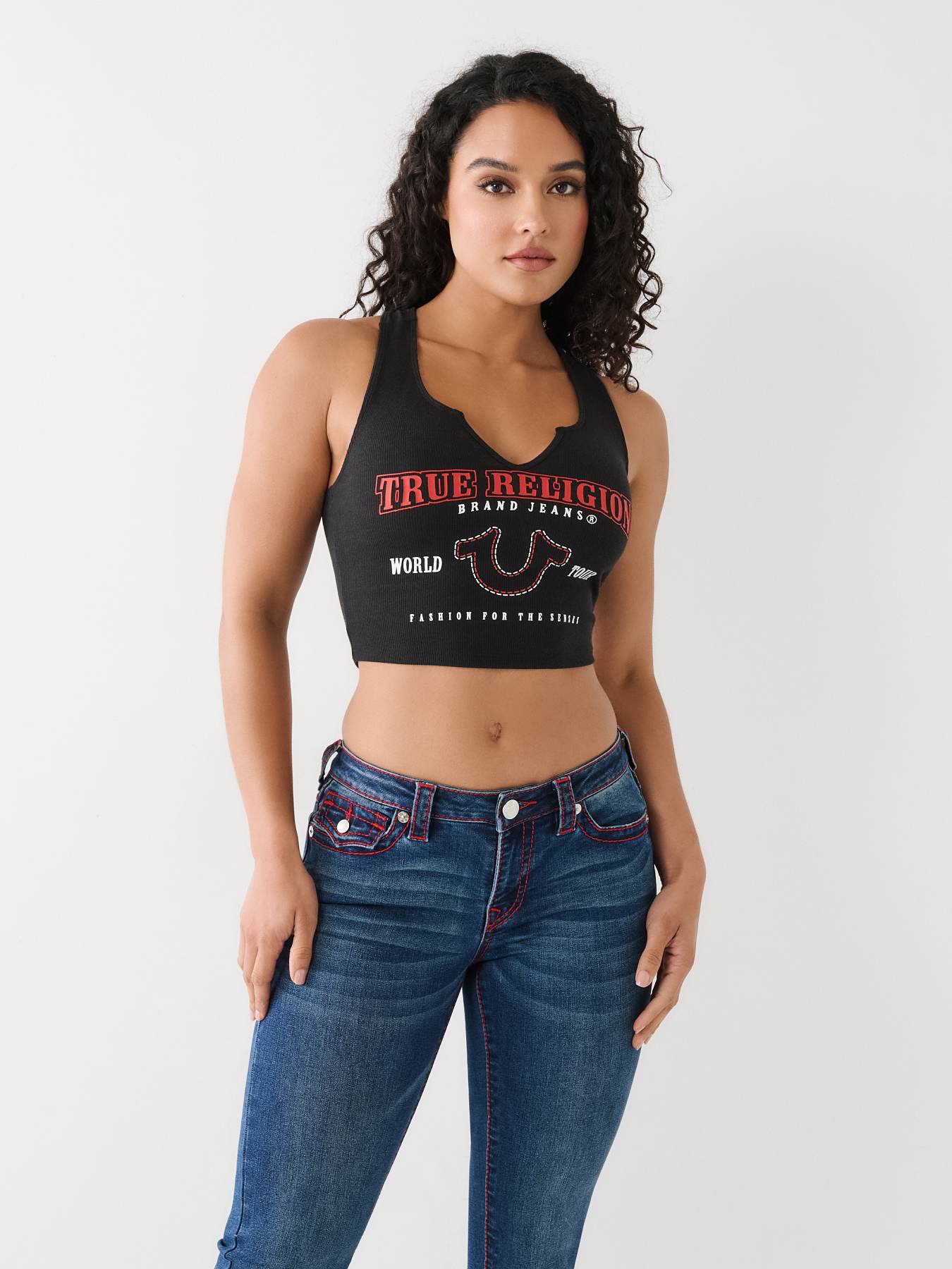 NOTCH CROP LOGO TANK