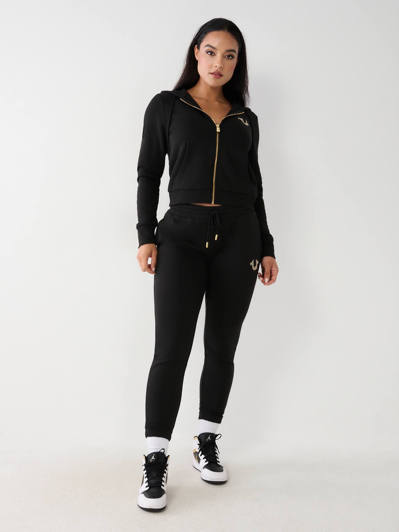 0401~Joggers With Drawstrings And Logo Print main image 0