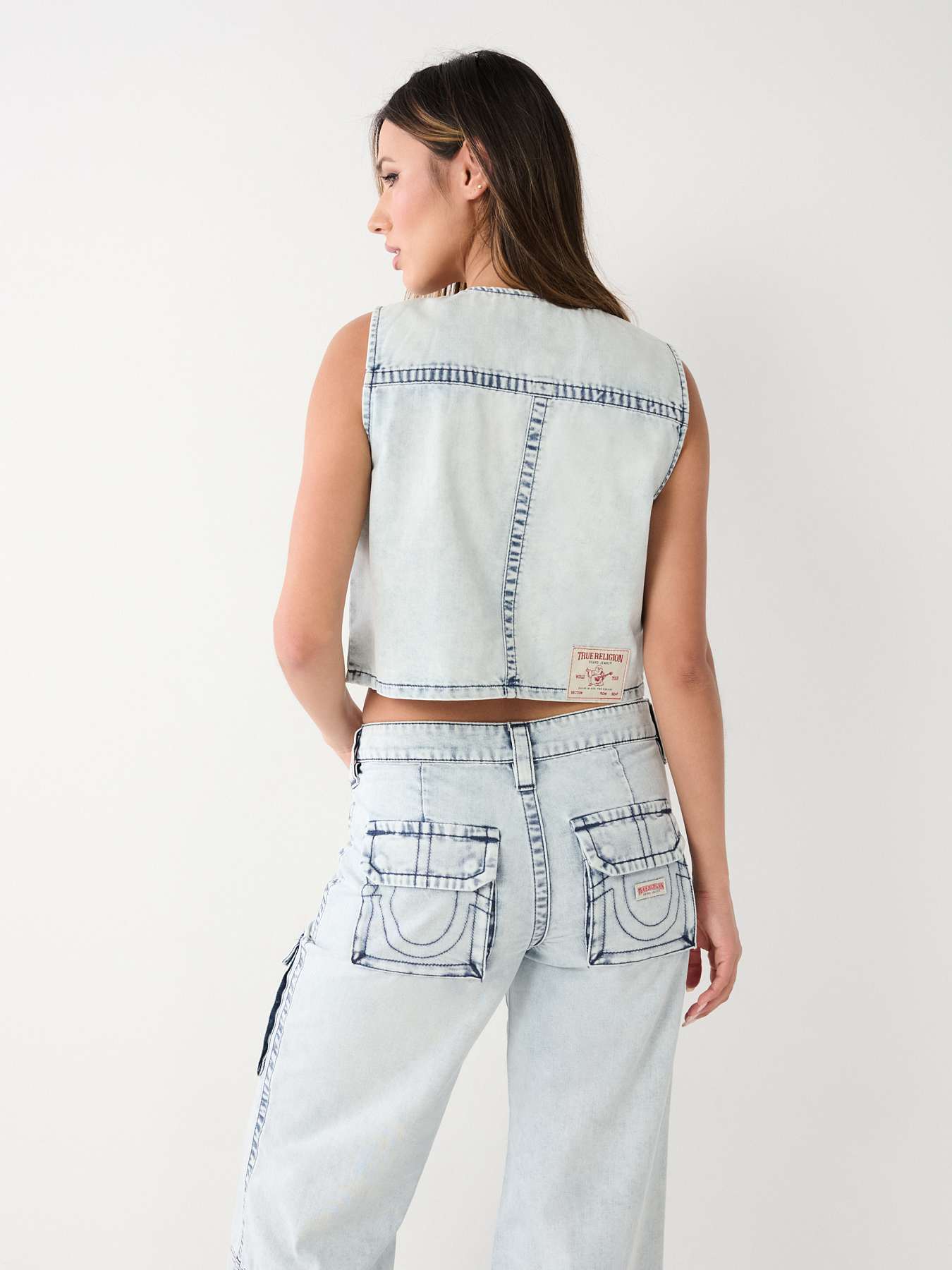 True religion best sale jean vest