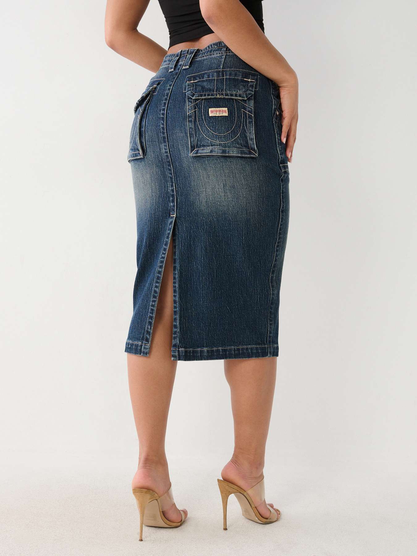 Midi jean skirt outlet religion