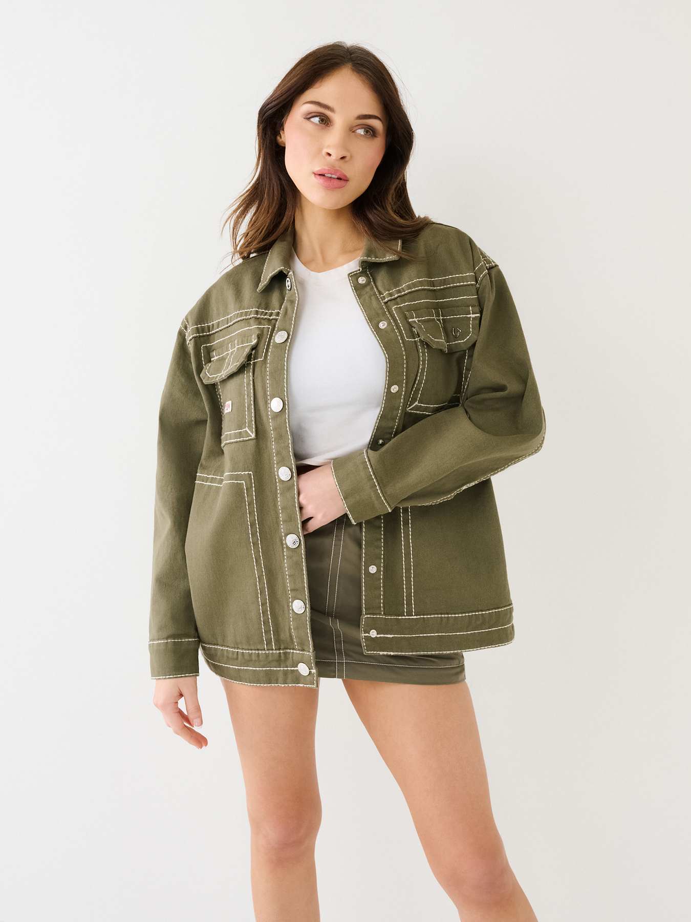 UTILITY BIG T OVERSIZED SHACKET, image 1
