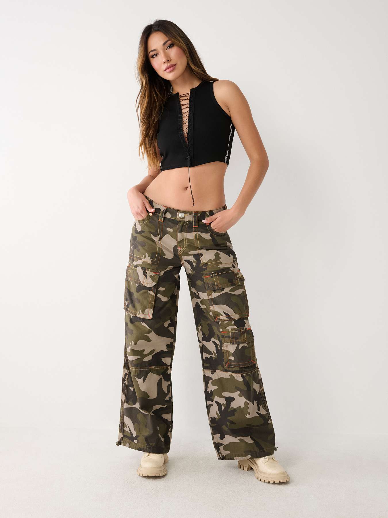 True religion camo cargo hot sale pants