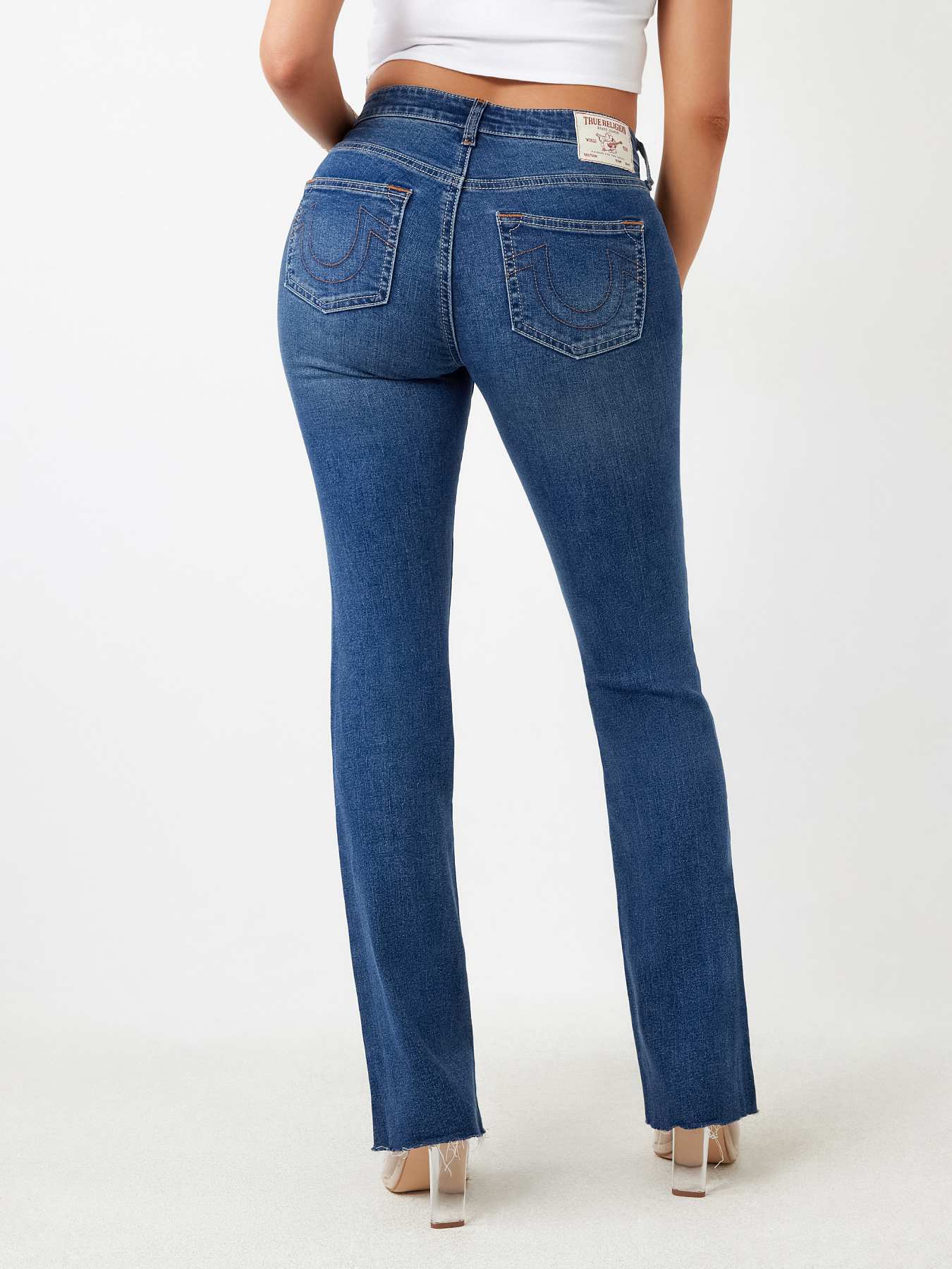 Pulz Jeans Becca UHW Bootcut leg Full Length - Black