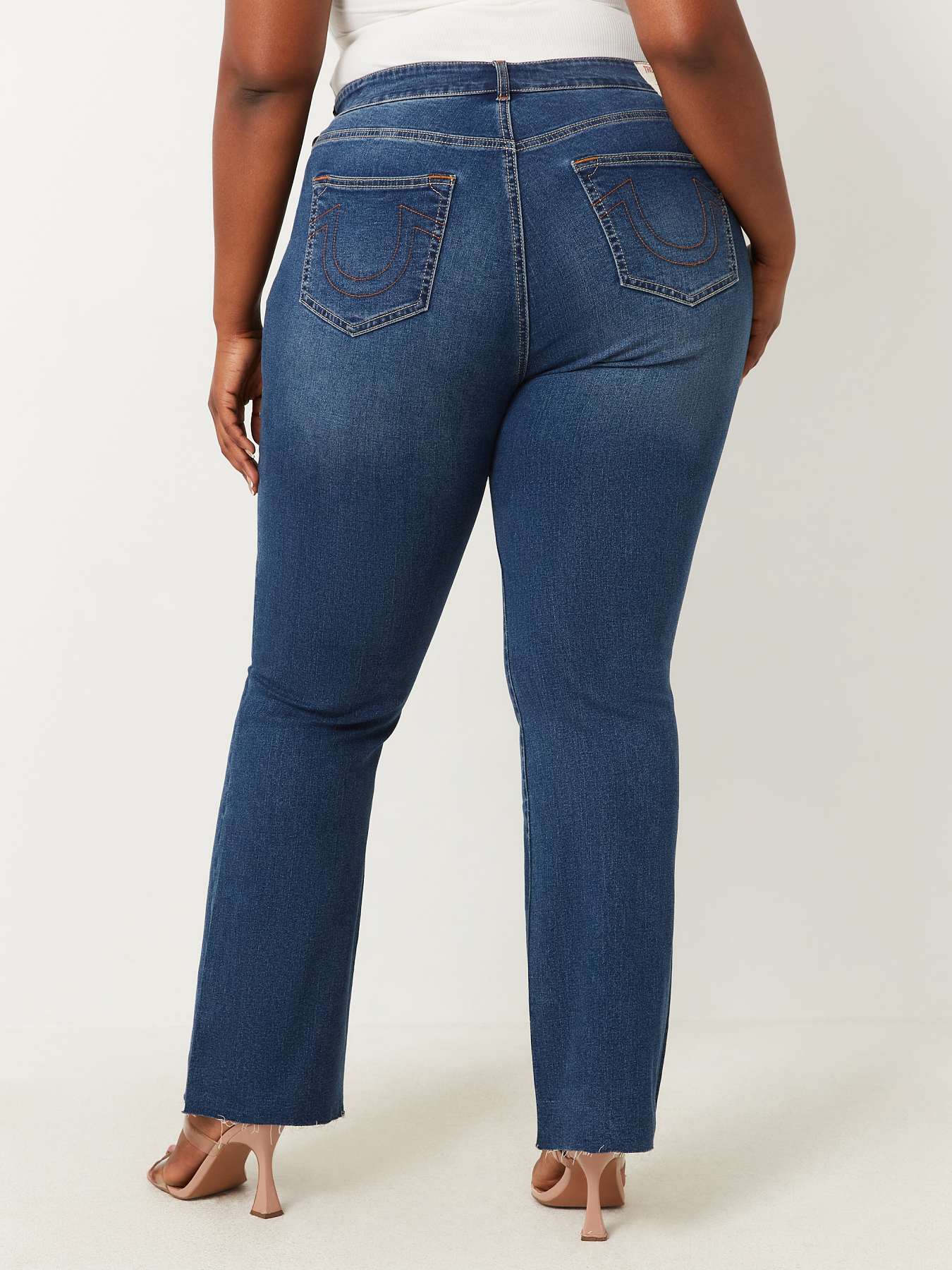 PLUS BECCA RAW HEM BOOTCUT JEAN