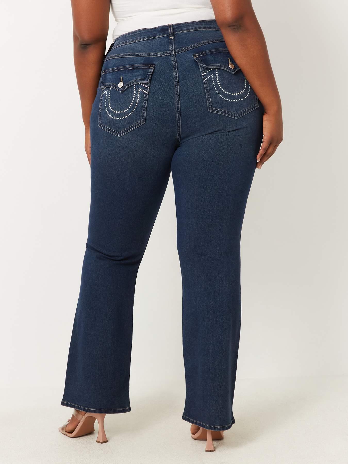 Pulz Jeans Becca UHW Bootcut leg Full Length - Black main image 1