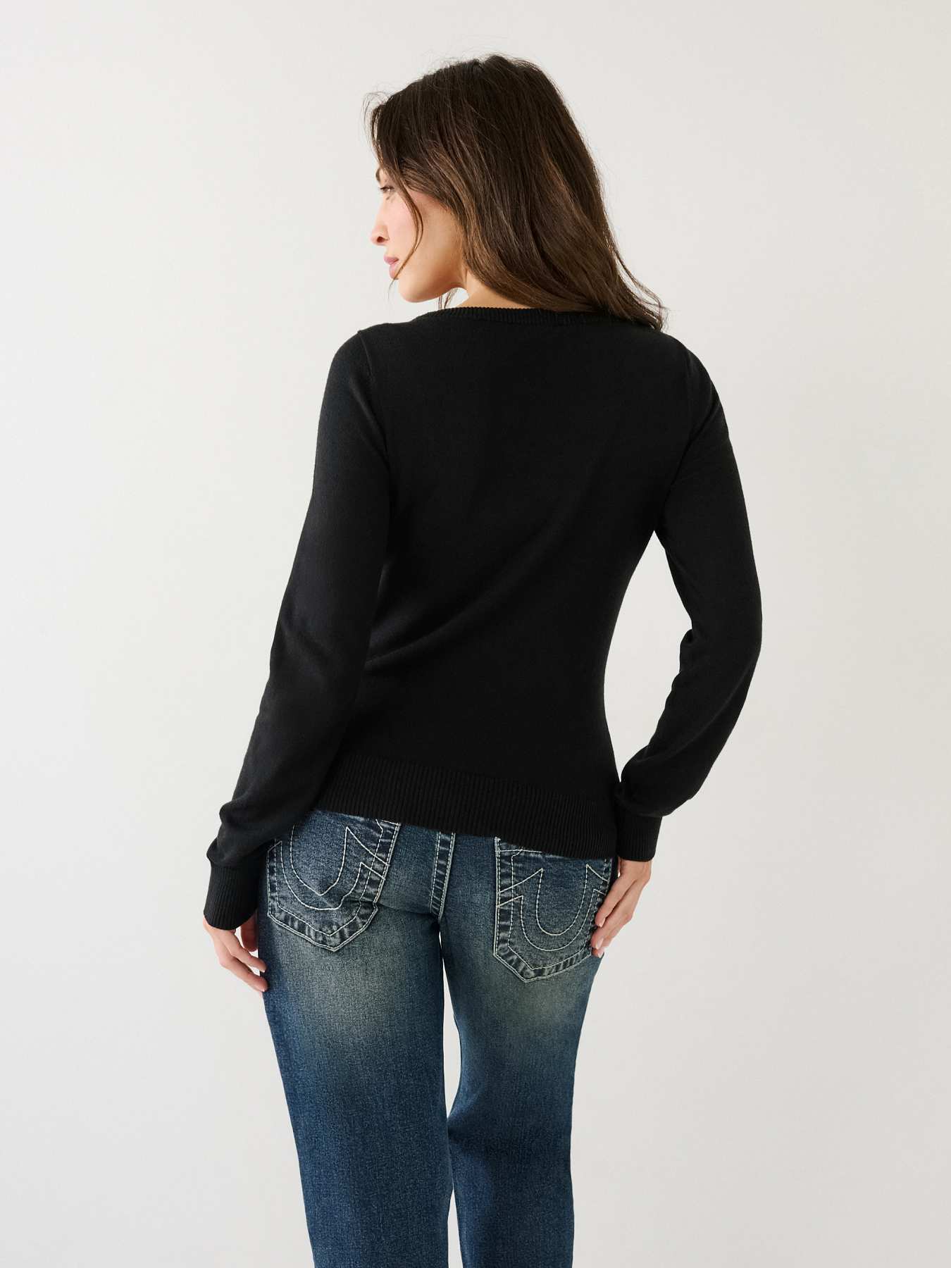 True religion store black jumper