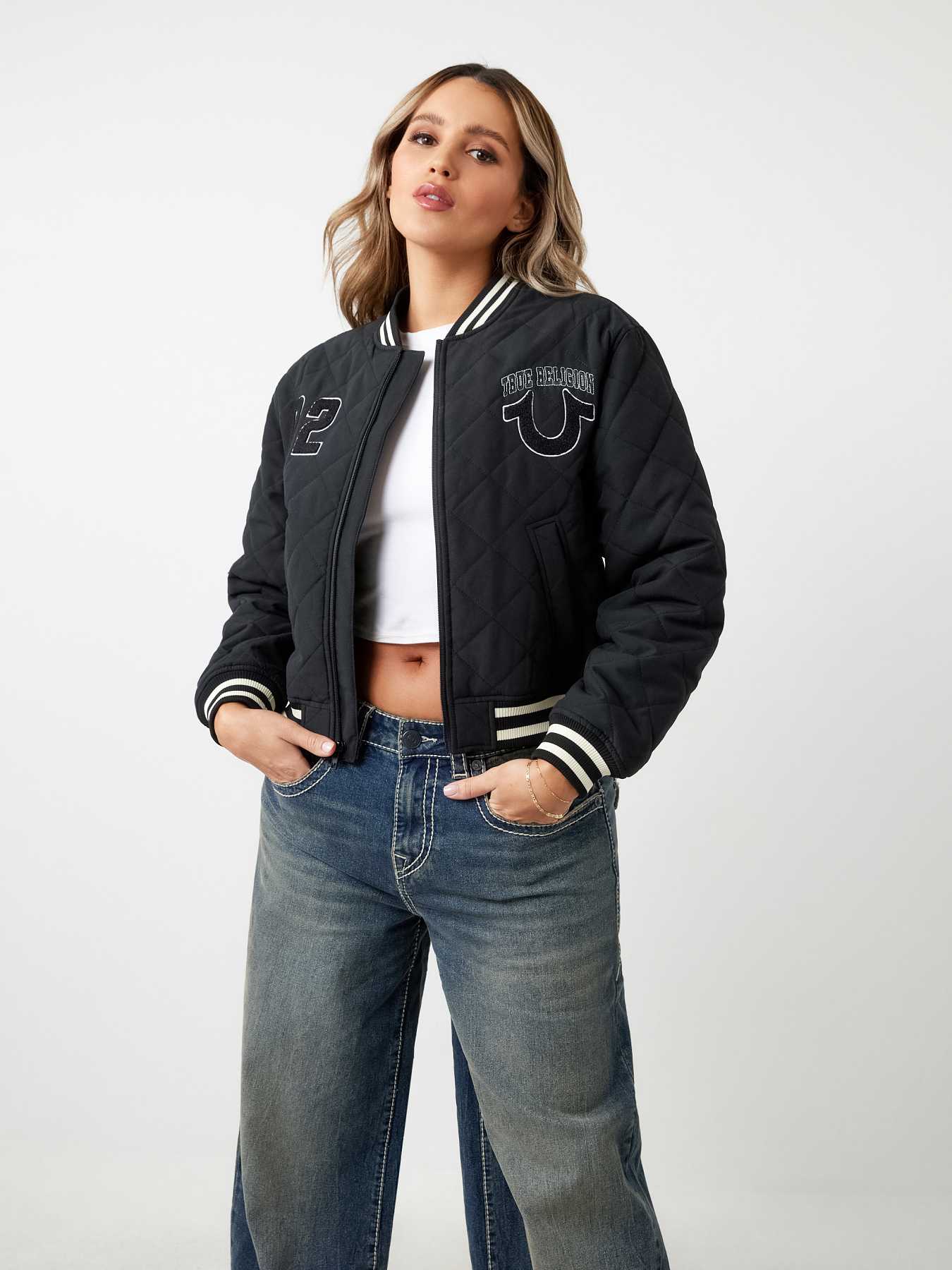 True religion shop bomber jacket