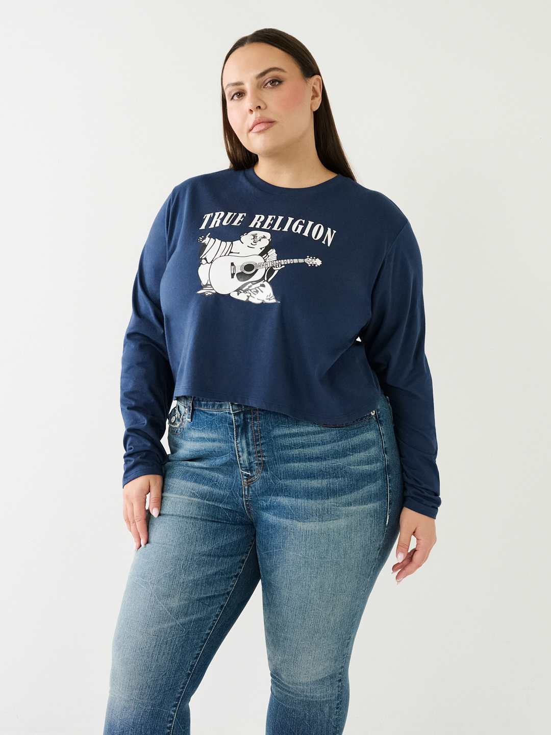LONG SLEEVE LOGO CROP TEE, image 11
