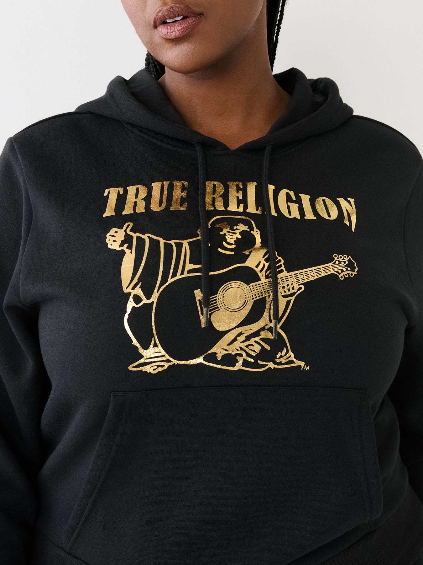 True religion jumper black and gold sale