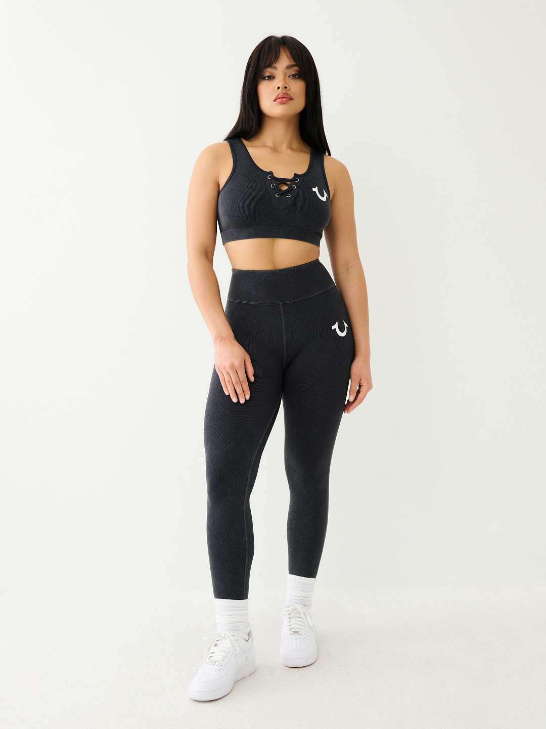 LACE UP SEAMLESS SPORTS BRA True Religion