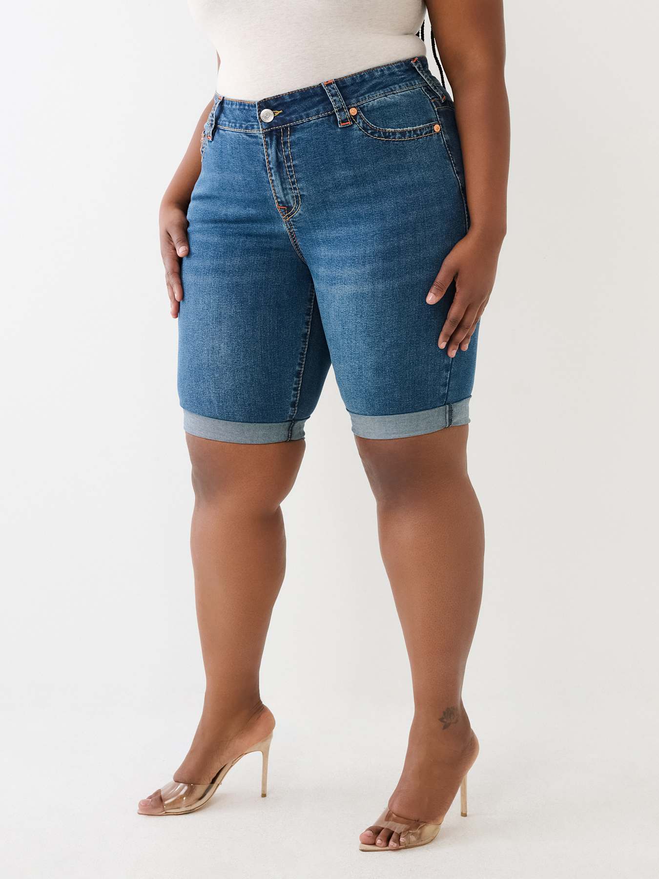 MAREN MID RISE BERMUDA SHORTS main image 0