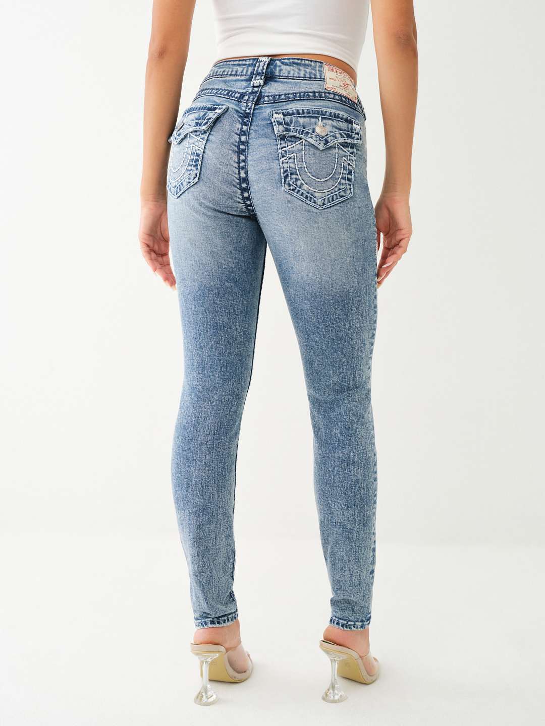 True deals Religion Light Wash Skinny Logo Jeans