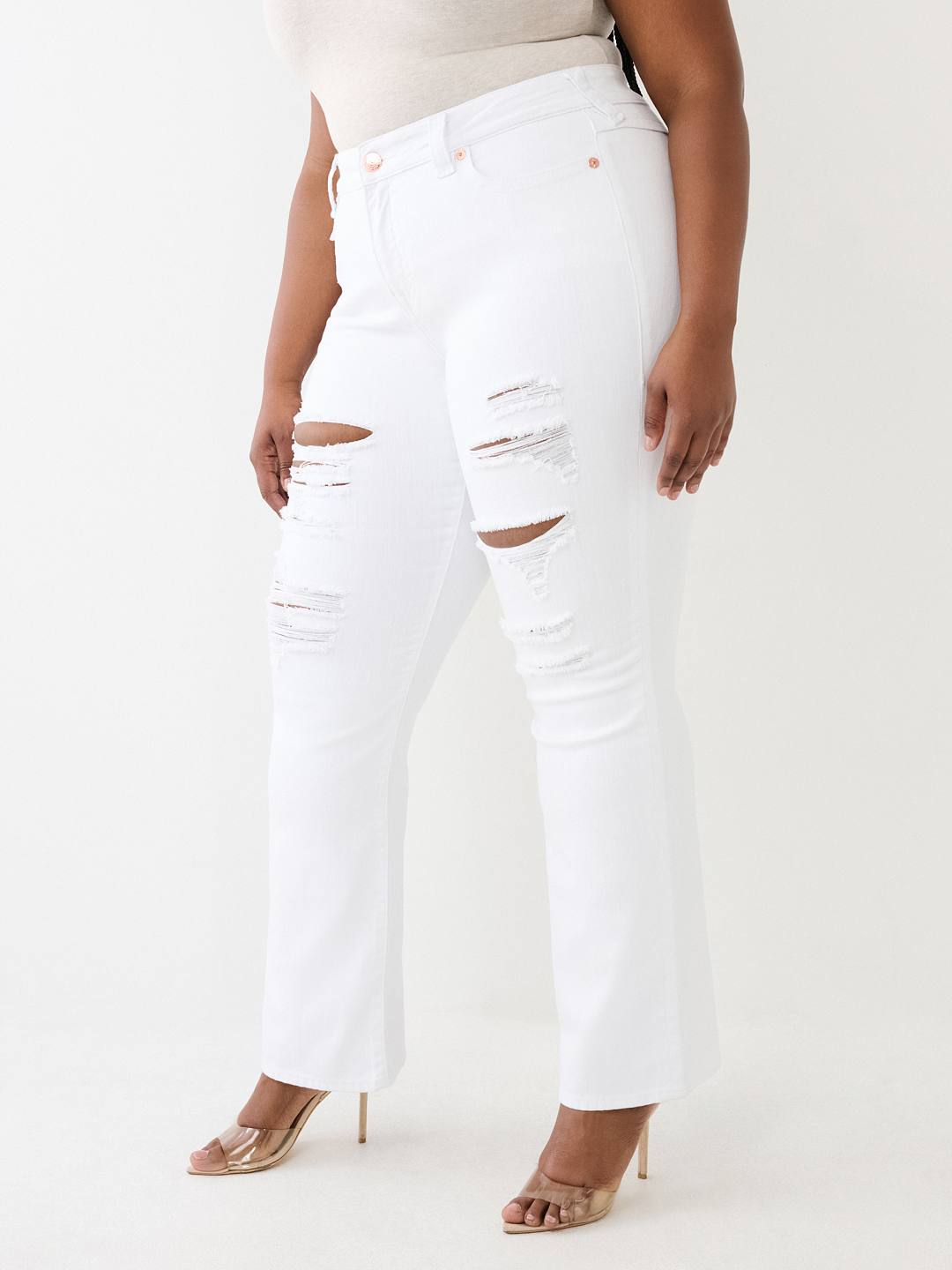 PLUS BECCA DISTRESSED BOOTCUT JEAN, image 4