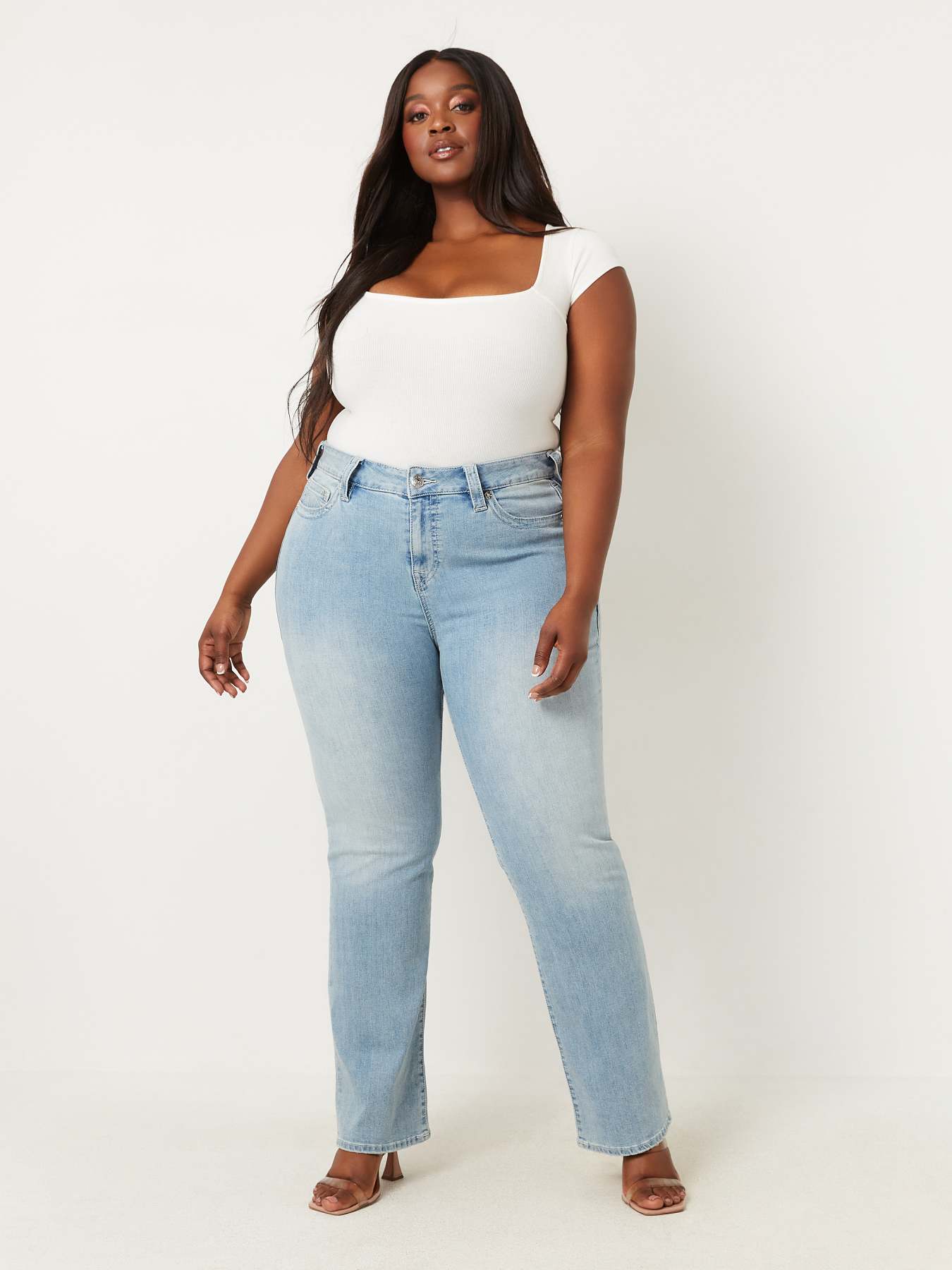 PLUS BILLIE MID RISE STRAIGHT JEAN True Religion