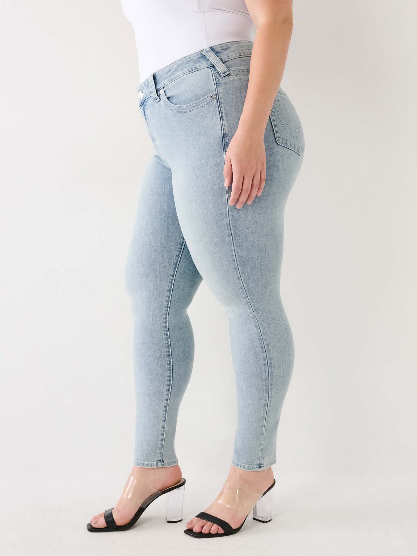 PLUS HALLE MID RISE SUPER SKINNY JEAN | True Religion