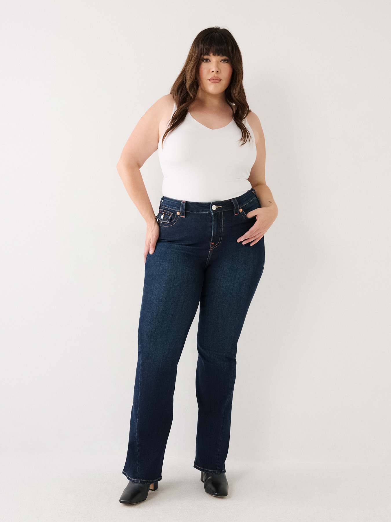 PLUS JOEY HIGH RISE FLARE JEAN