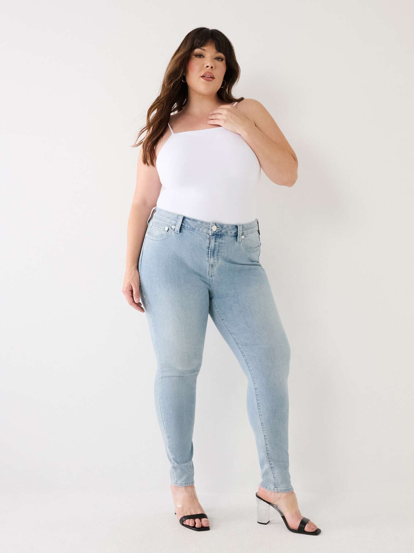 Billie Mini Bootcut Jeans In Plus Size In Sure Stretch® Denim With