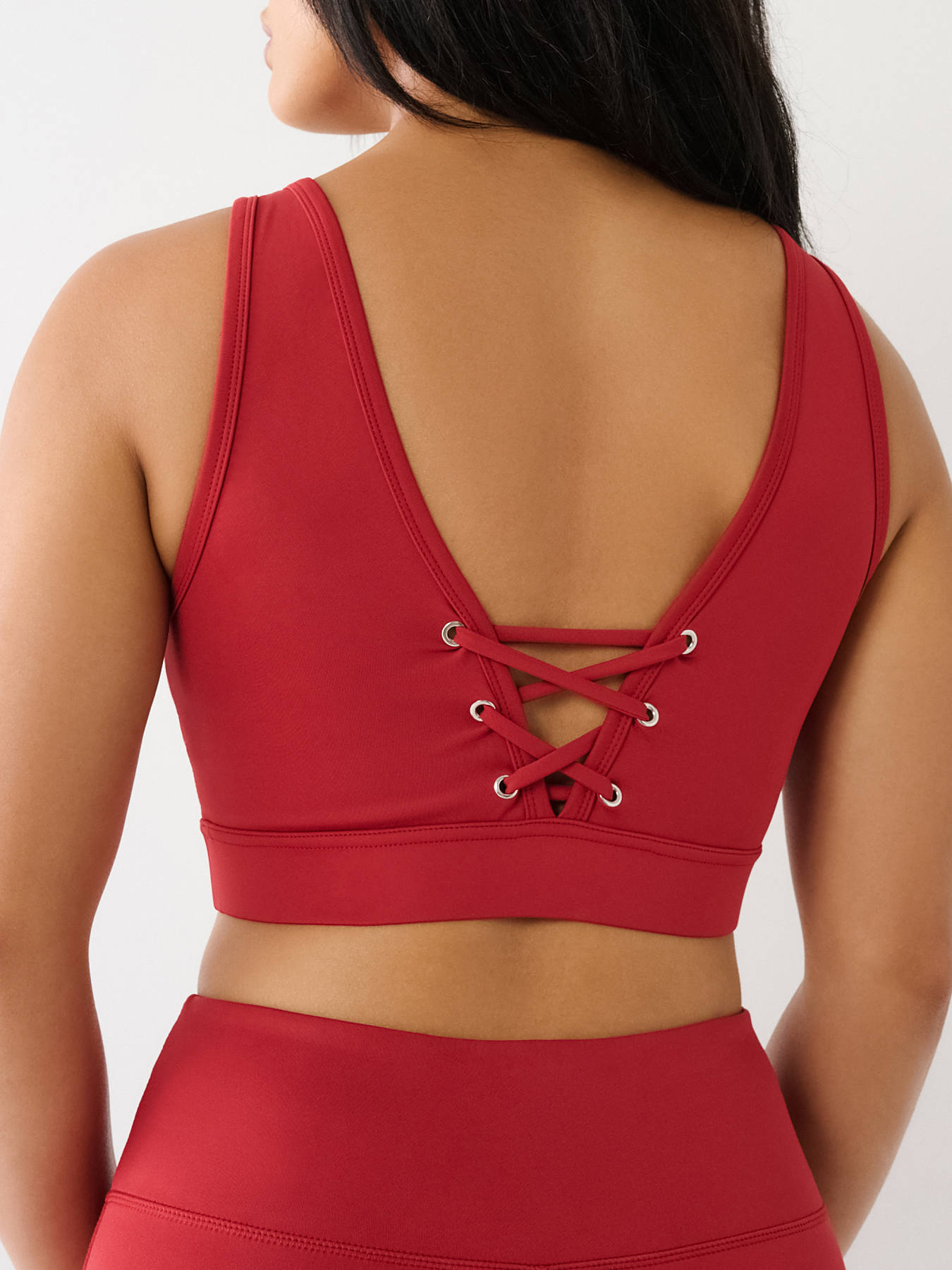 True Religion Red Corset Sports Bra Top for Women Online India at