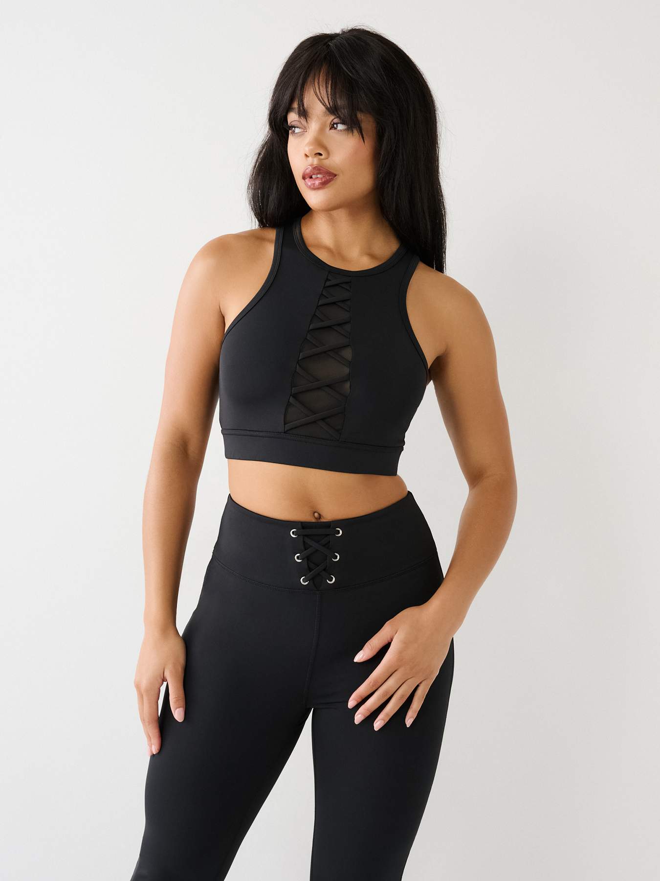 Lace Up Sports Bra