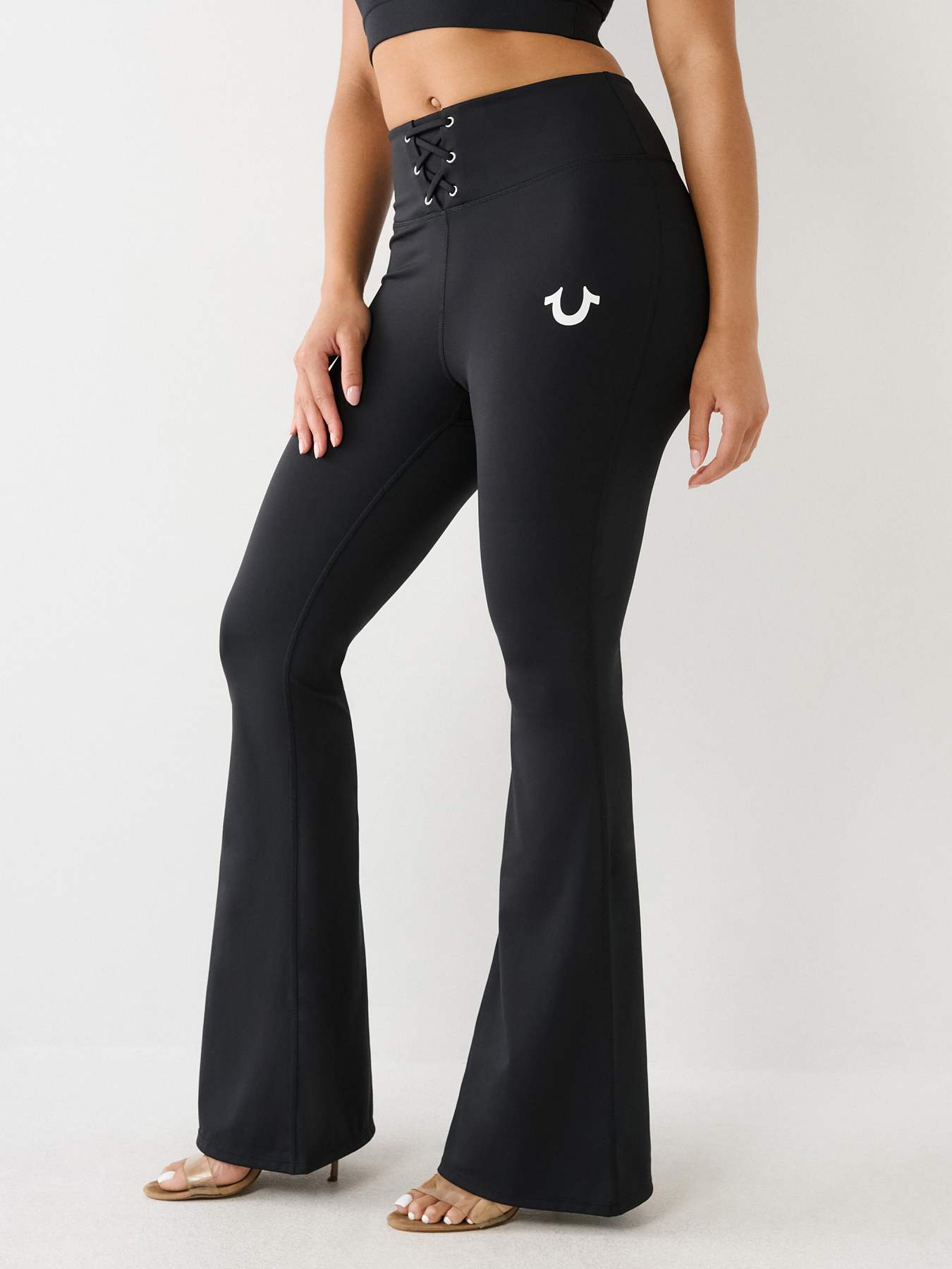 Buy Cotton High-Rise Flare Leggings in Jeddah