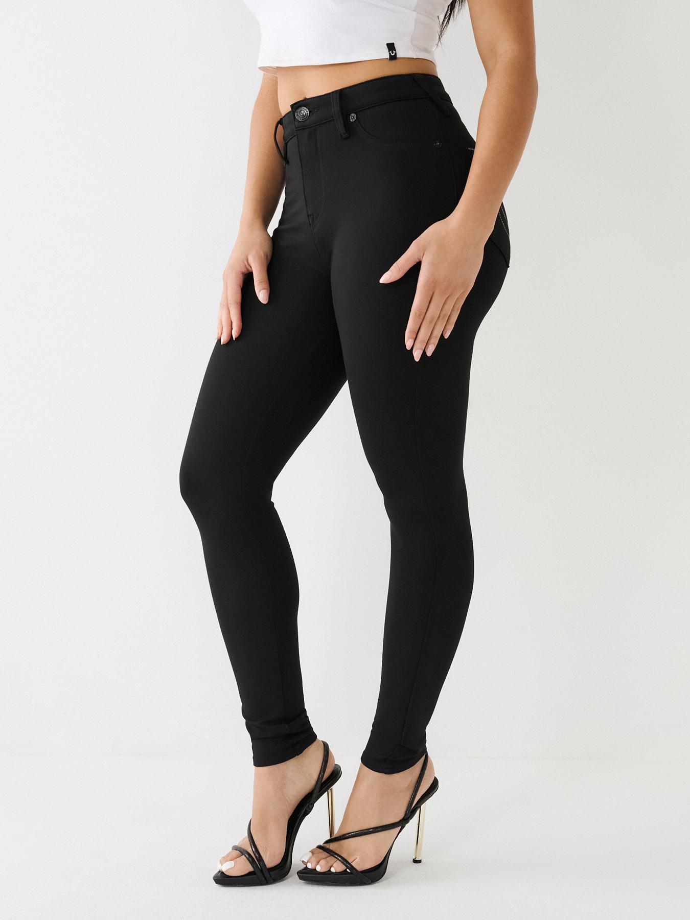 JENNIE PONTE HIGH RISE CURVY SKINNY PANTS