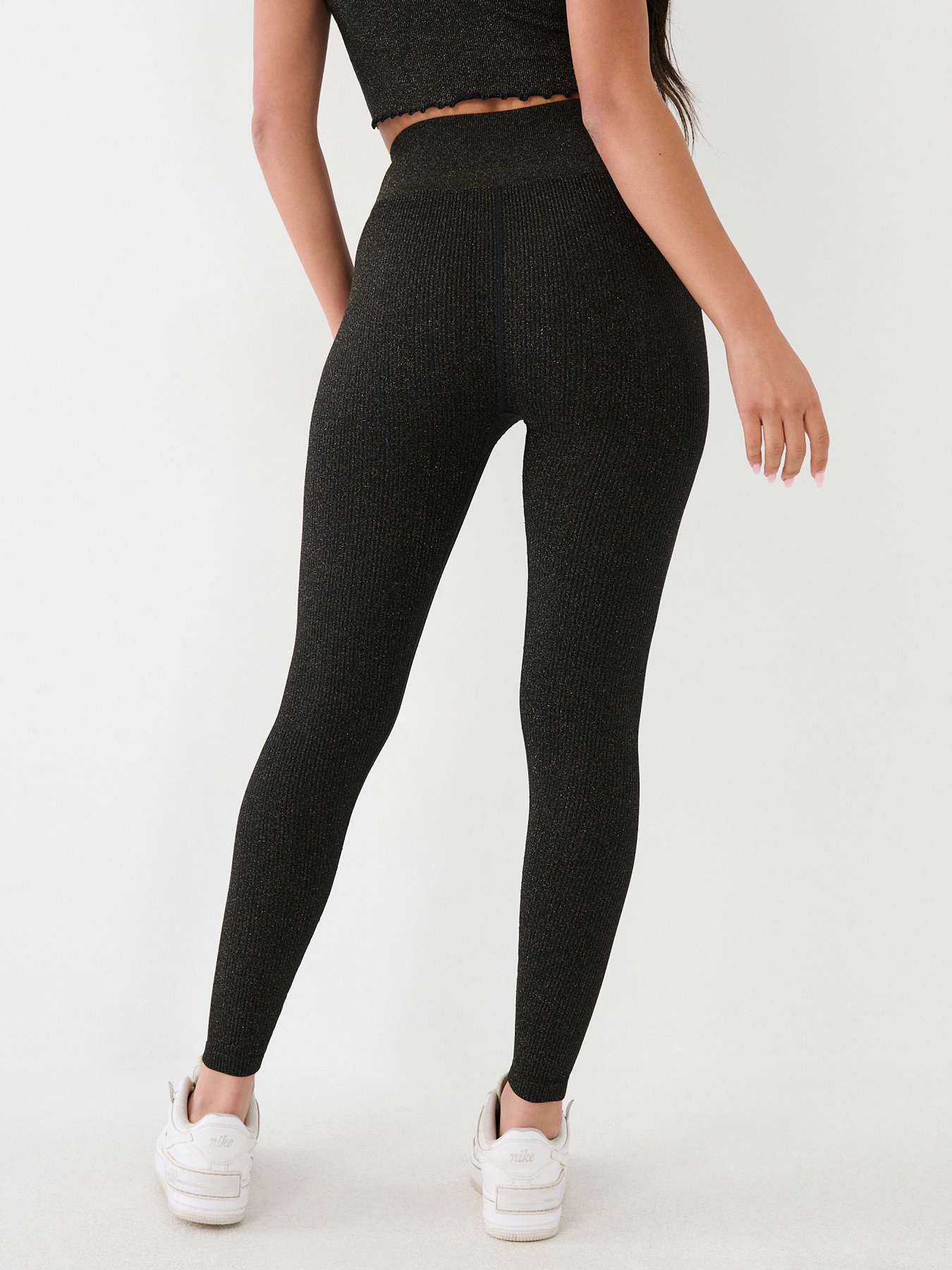 HORSESHOE LOGO SEAMLESS LUREX LEGGINGS