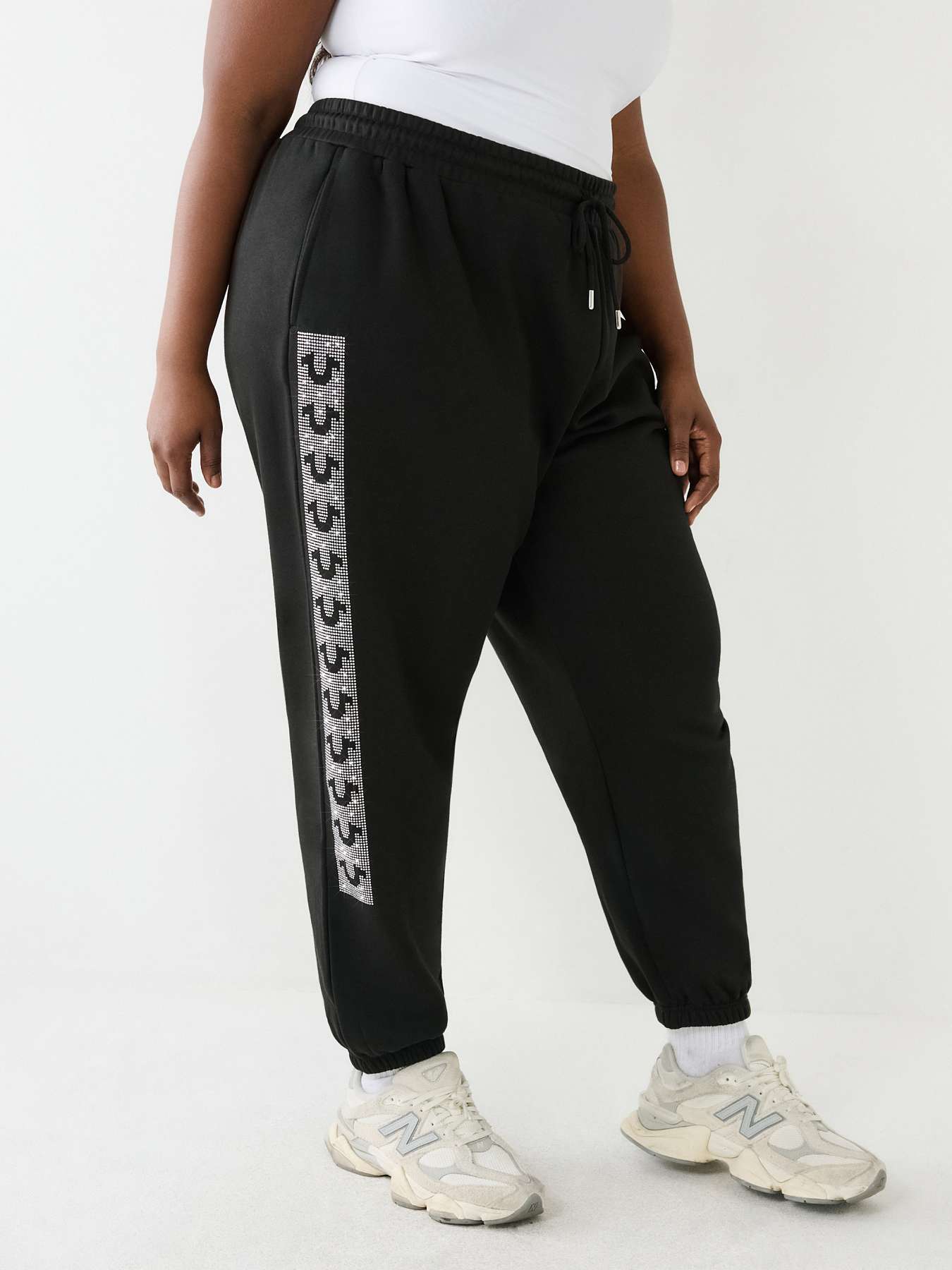 CRYSTAL HORSESHOE BOX HIGH RISE BOYFRIEND JOGGER