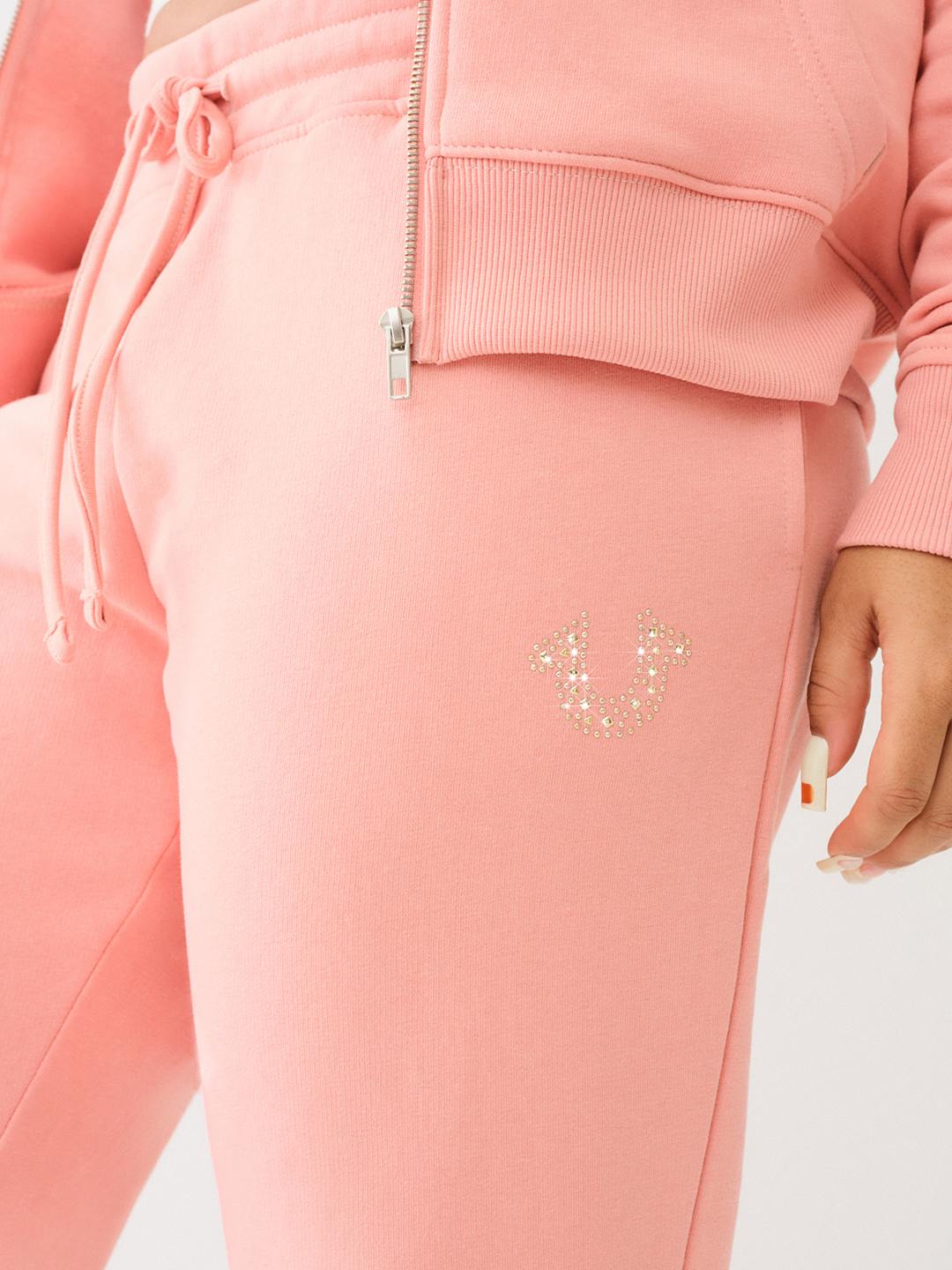 STUDDED FLEECE JOGGER, image 3