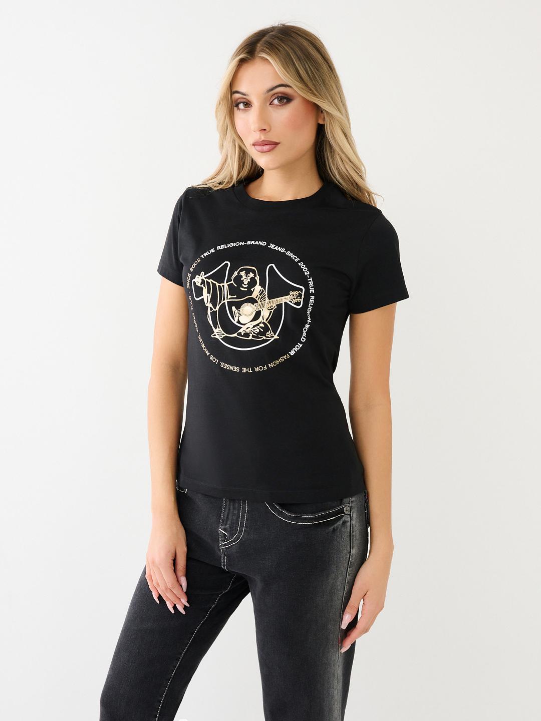 METALLIC CIRCULAR HS BUDDHA TEE | True Religion