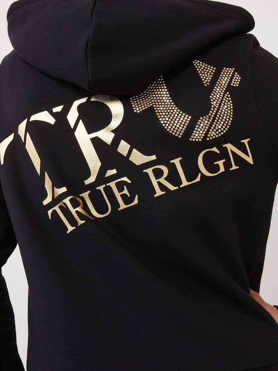 True religion hot sale metallic hoodie