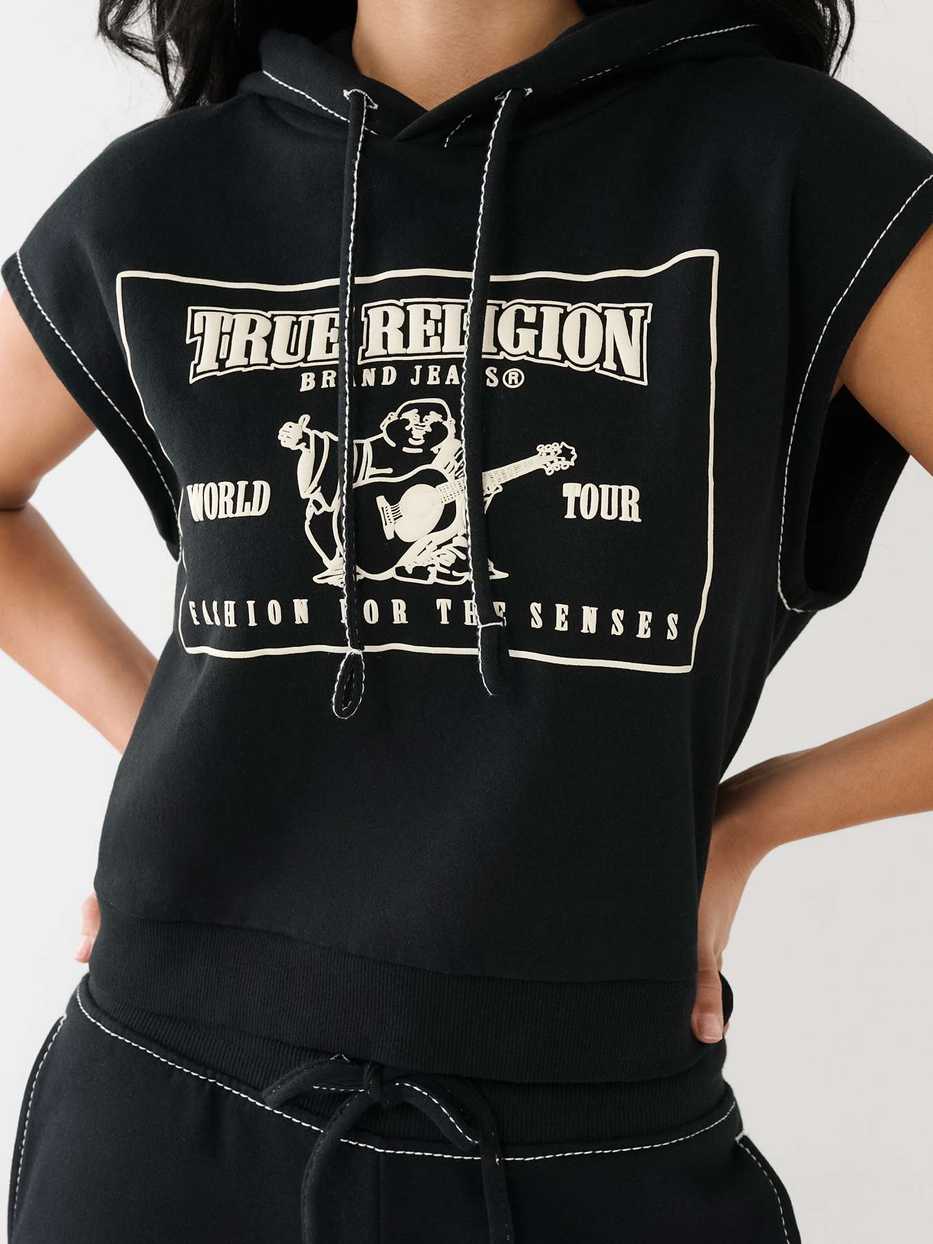 TRUE RELIGION LOGO POPOVER HOODIE