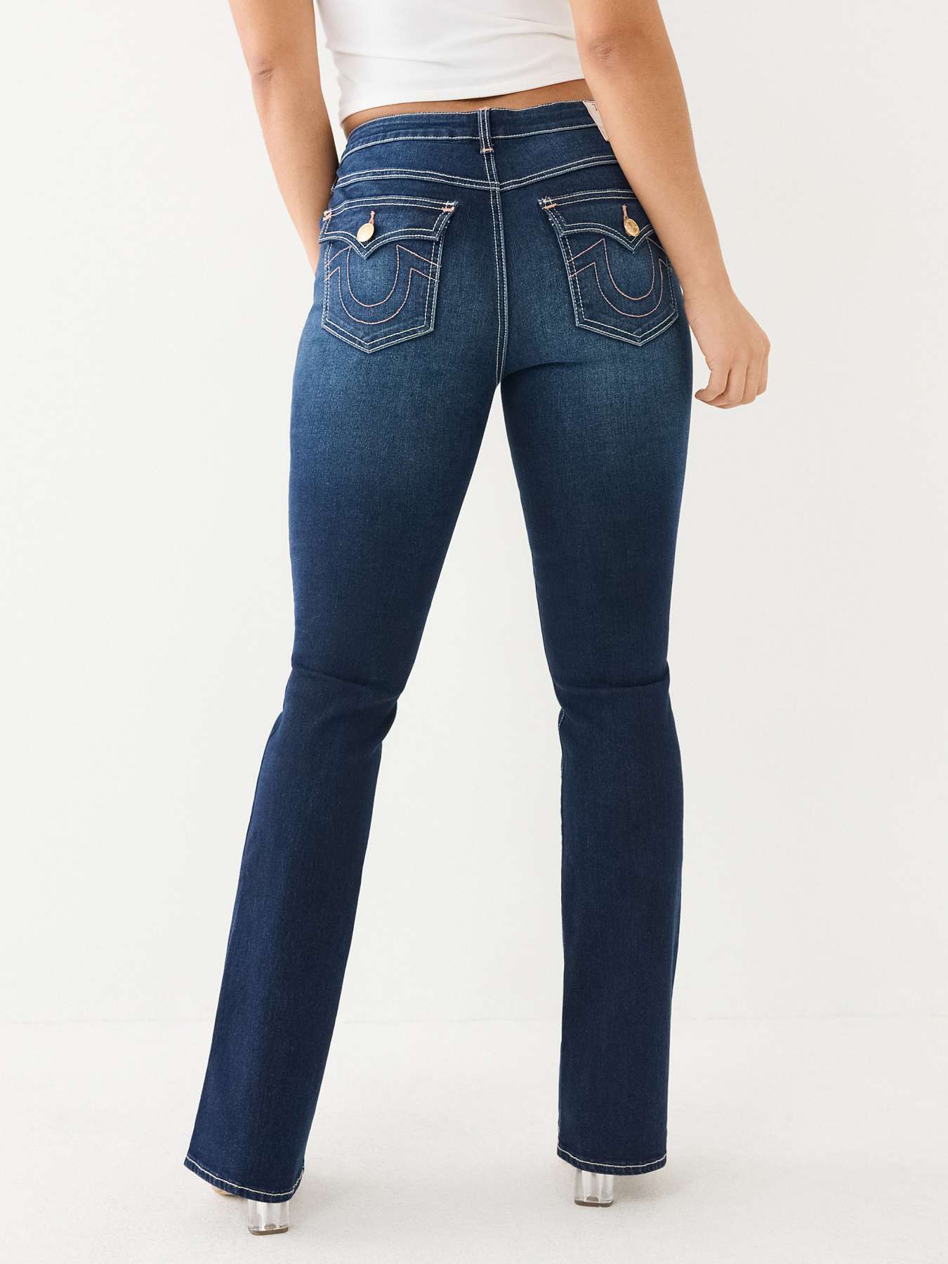 BECCA MID RISE SINGLE NEEDLE BOOTCUT JEAN True Religion