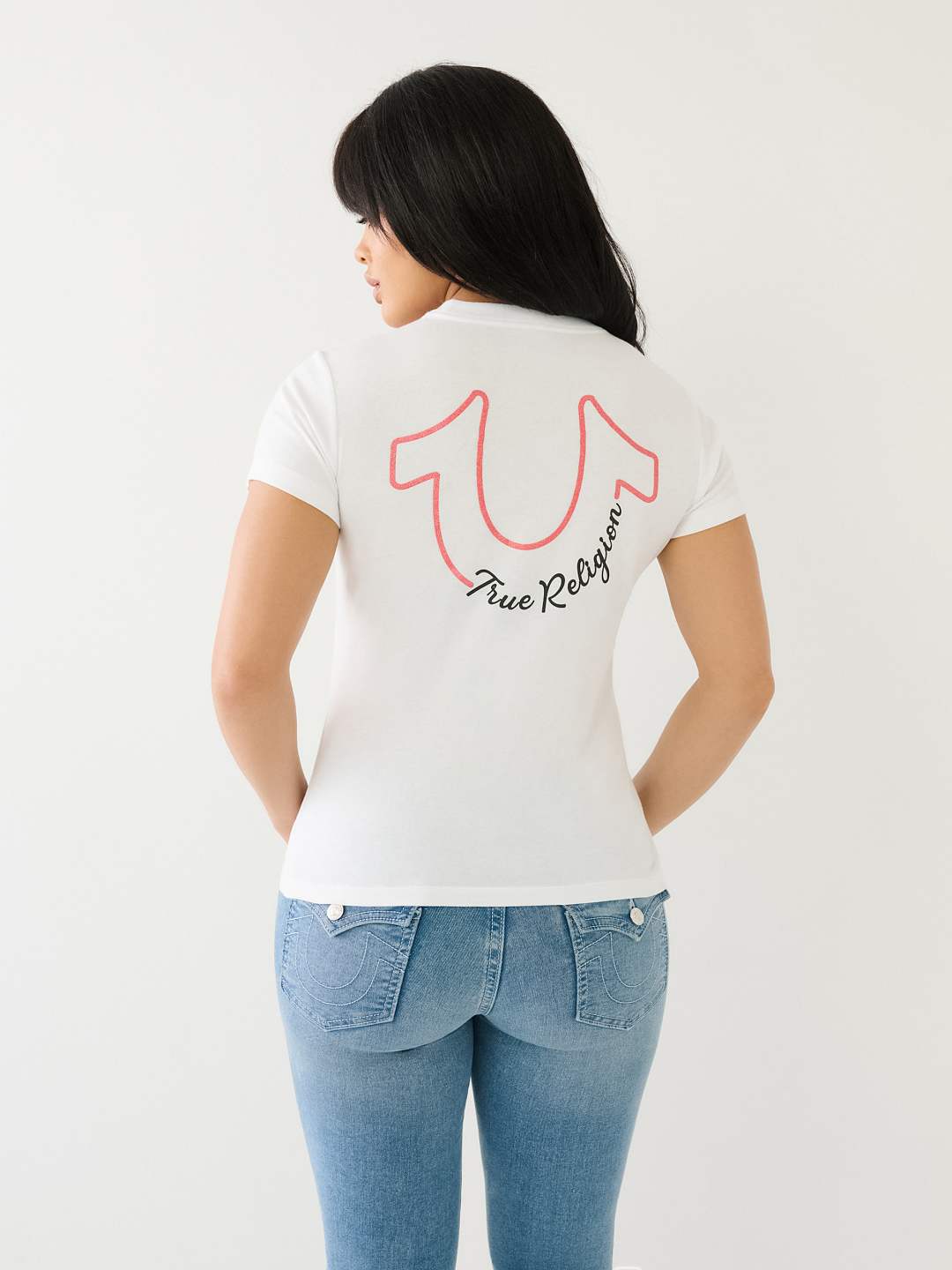 GLITTER HS TR LOGO TEE, image 5