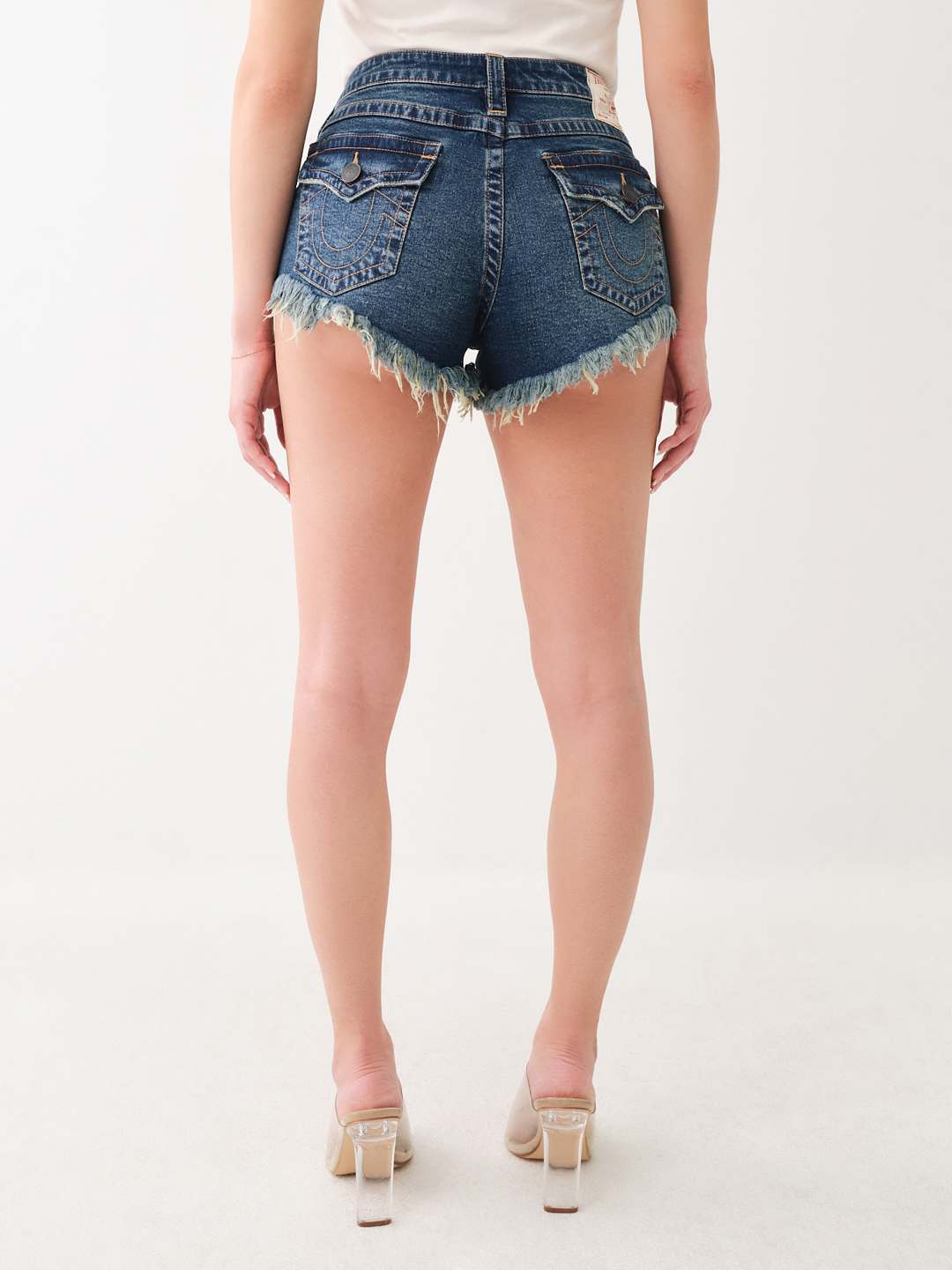 True religion high waisted shorts top