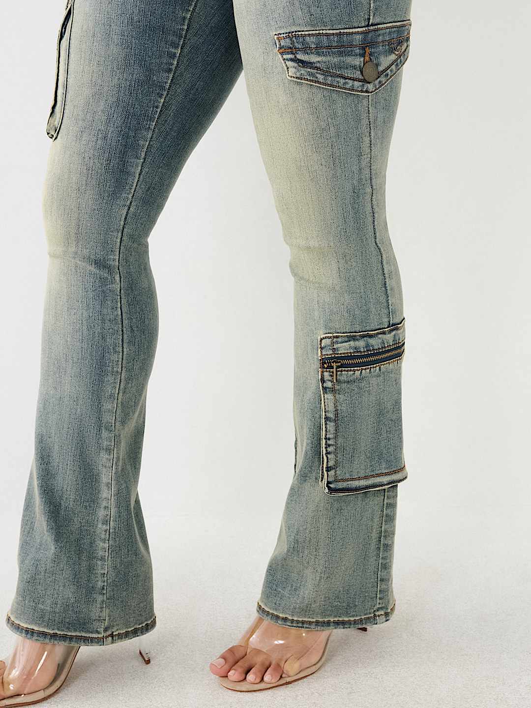 BECCA LOW RISE CARGO BOOTCUT