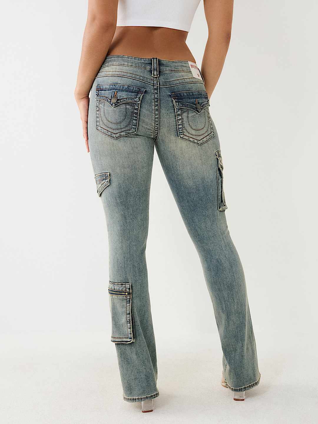 BECCA LOW RISE CARGO BOOTCUT