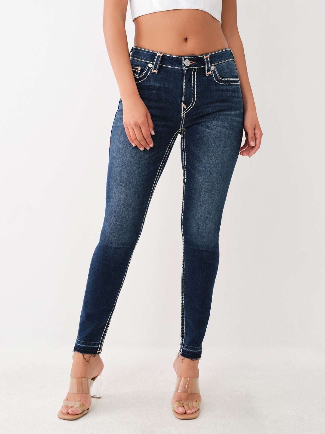 JENNIE SUPER T FRAYED SKINNY JEAN, image 2