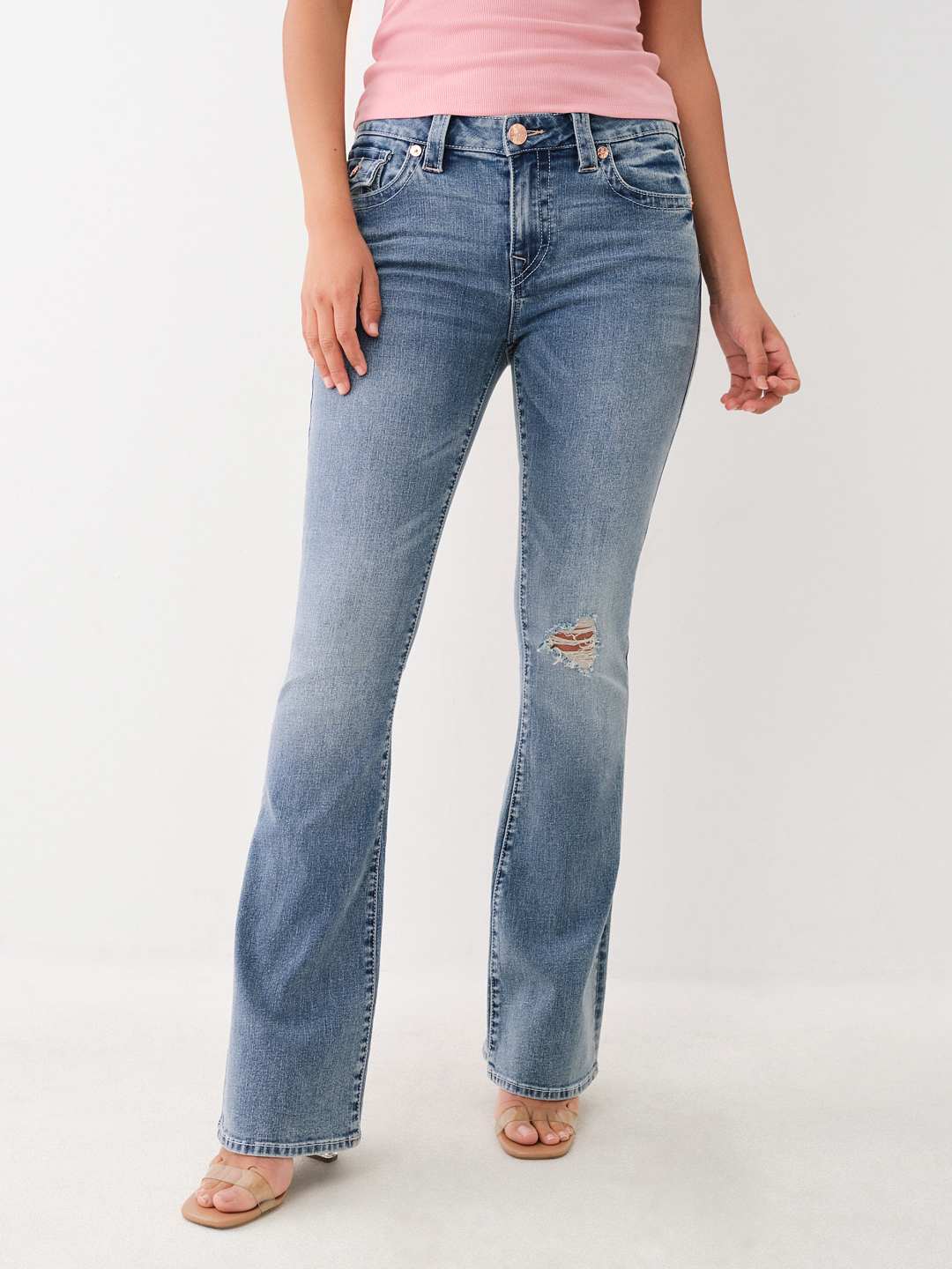 NEW newest True Religion Distressed Bootcut Jeans