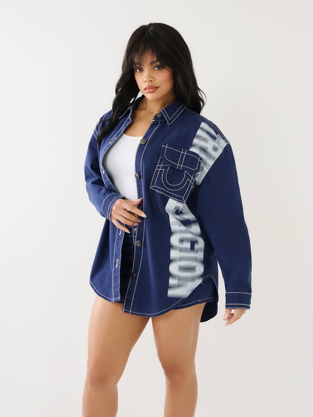 TR PRINTED BIG T SHACKET, image 3