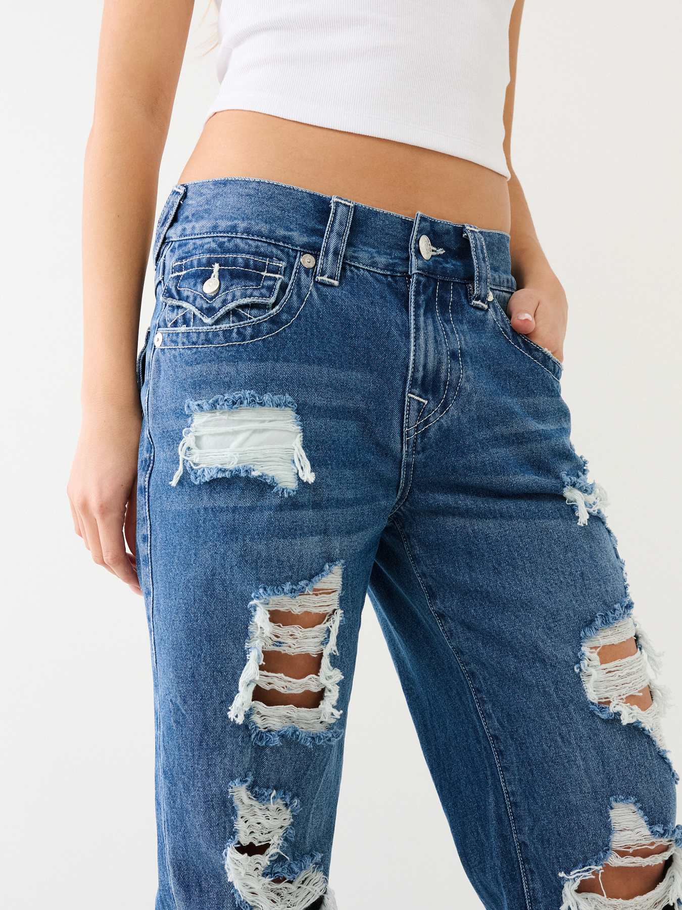 RICKI DISTRESSED RELAXED JEAN