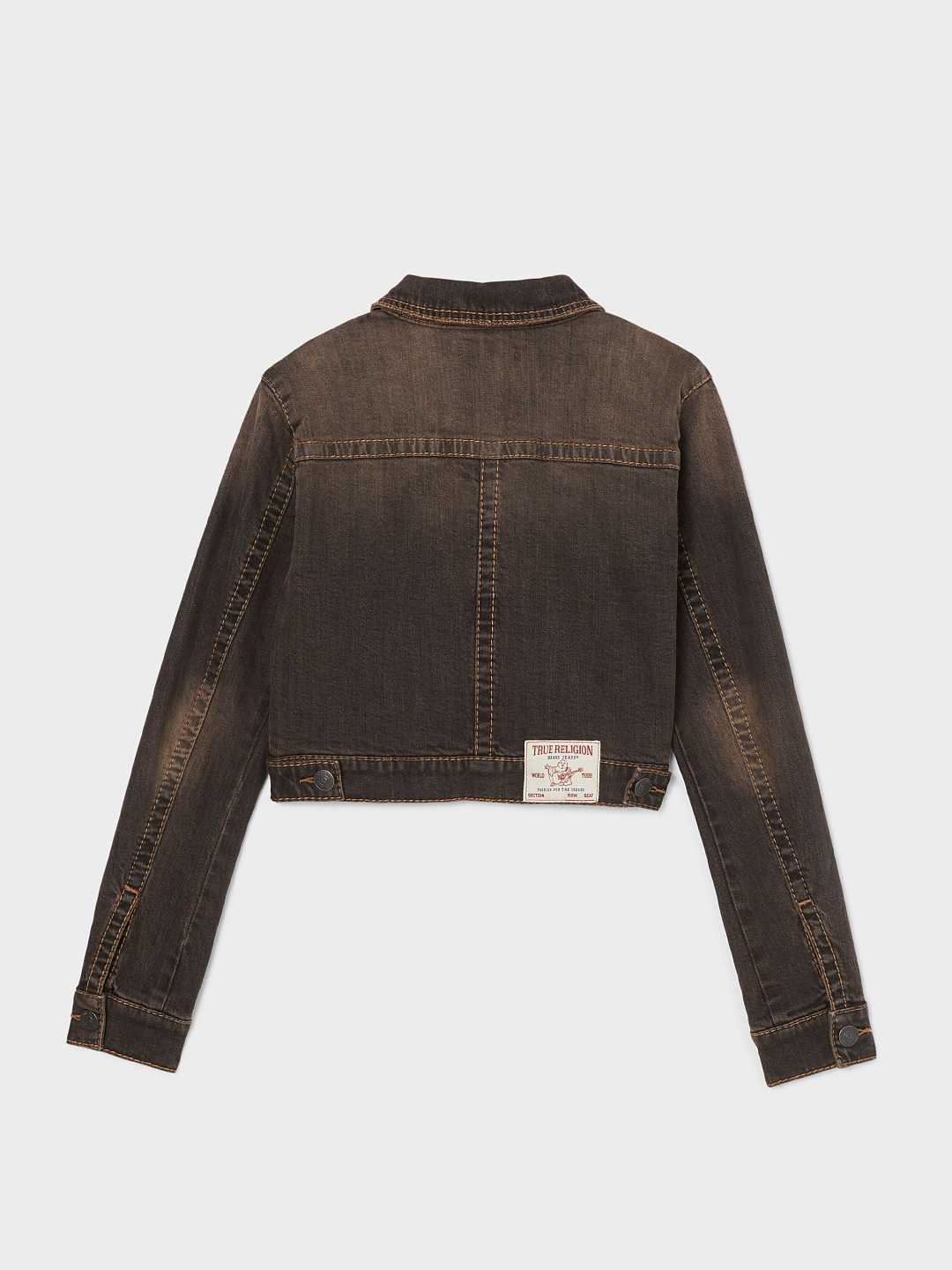 JIMMY BIG T CROP DENIM JACKET, image 6