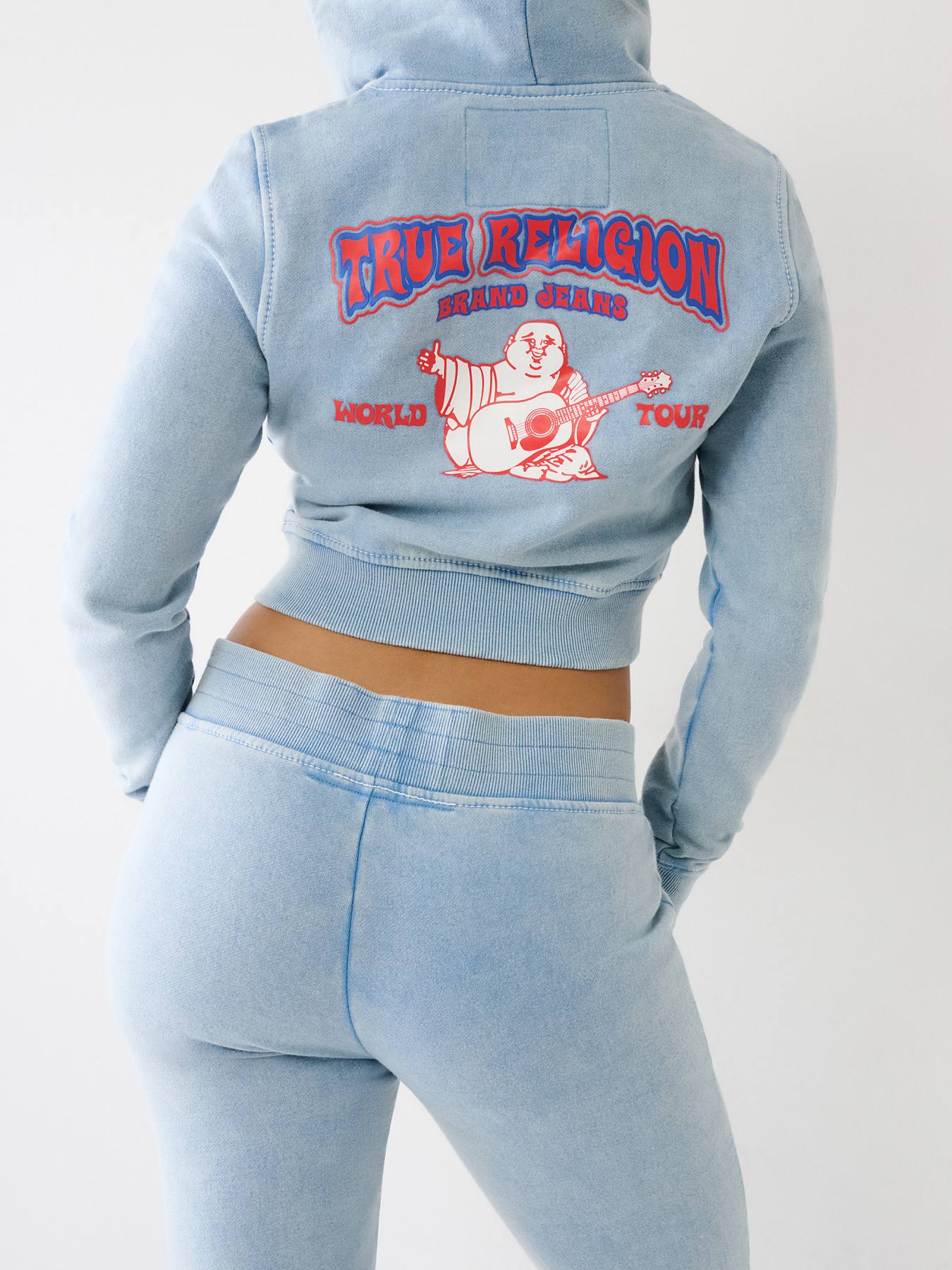 True religion sales cropped hoodie