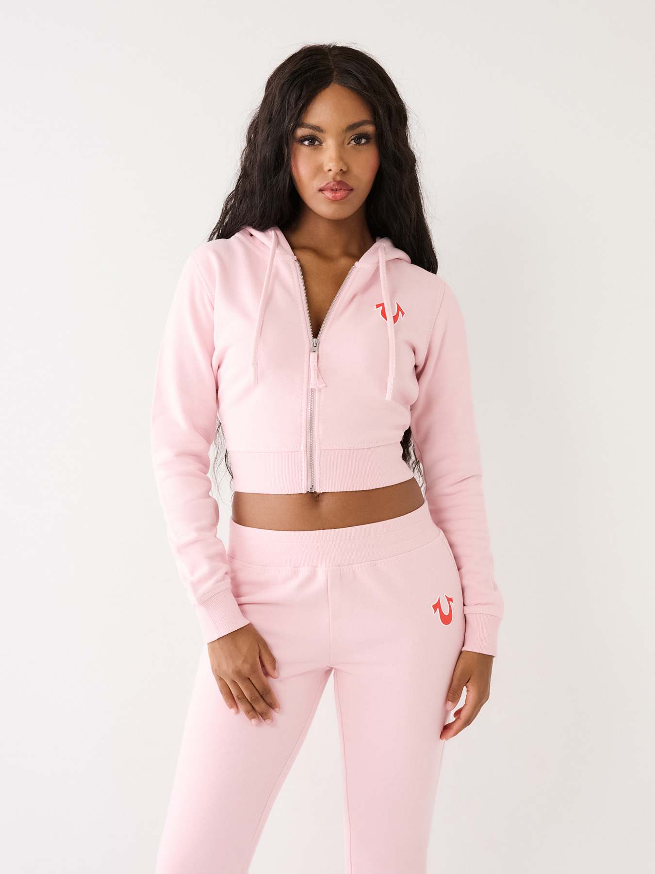 Victoria secret pink crop top clearance hoodie